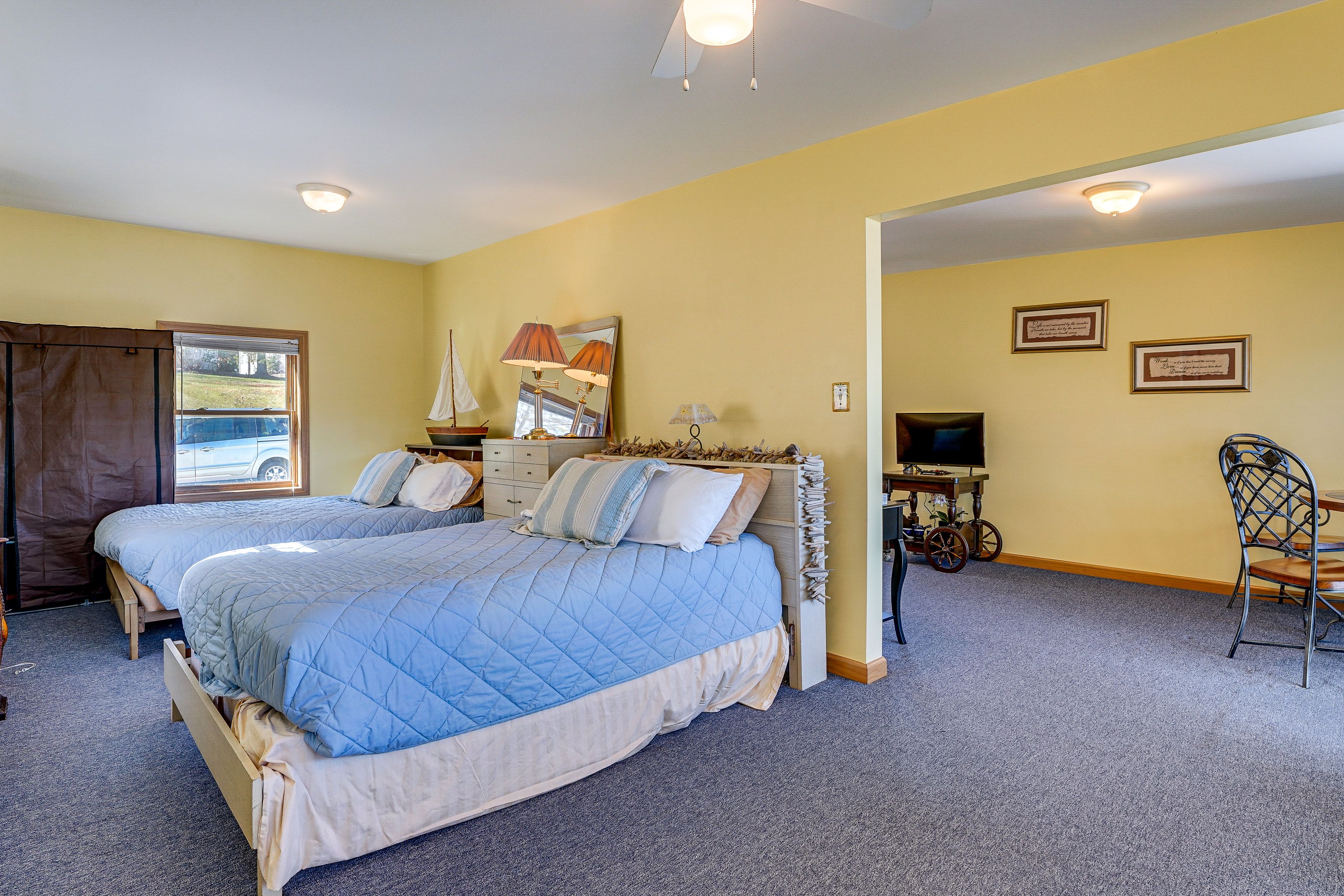 Bedroom 1 (Open-Concept Suite) | 2 Full Beds | Main Floor