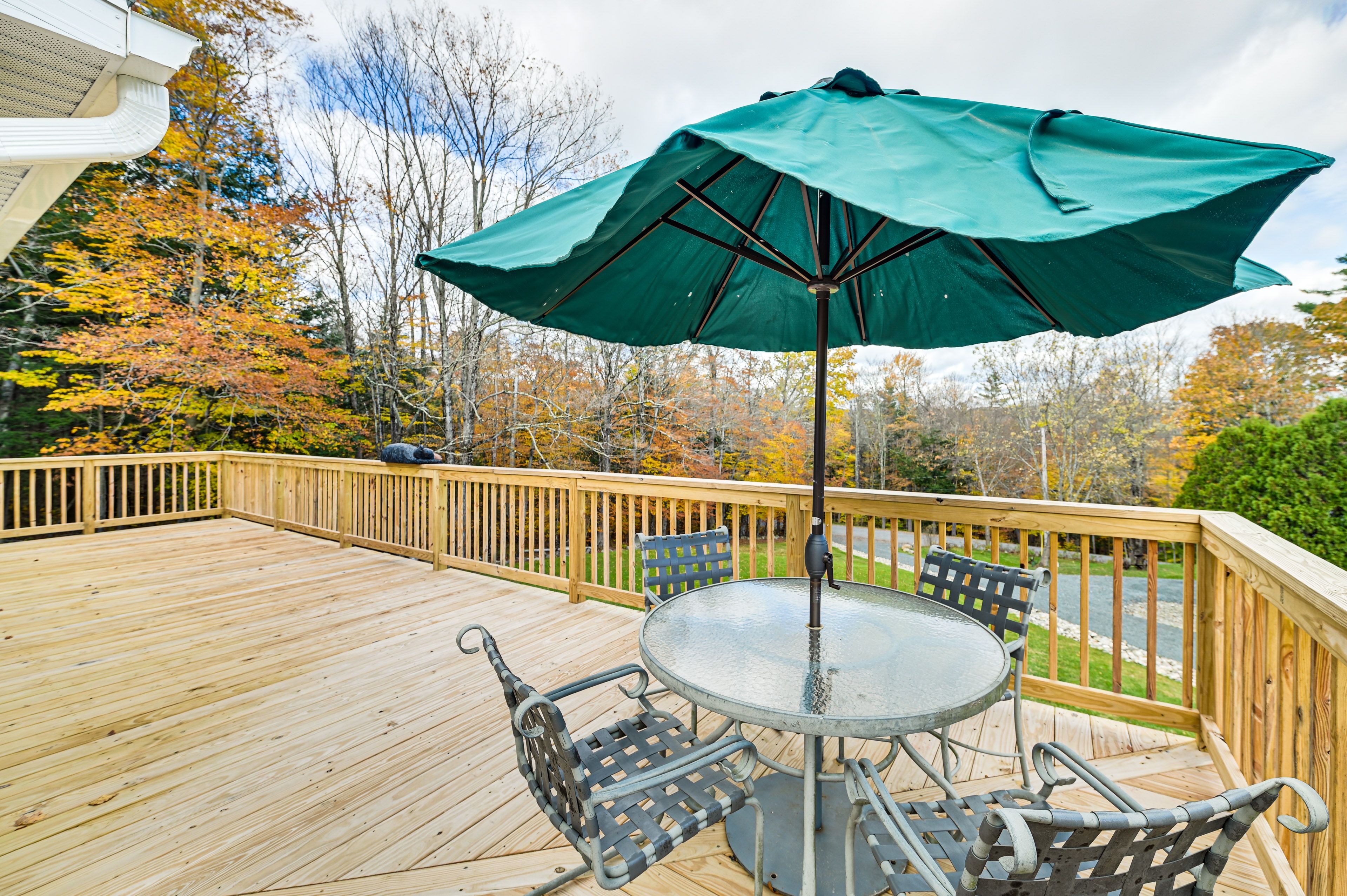 Deck | Dining Space | Mountain Views