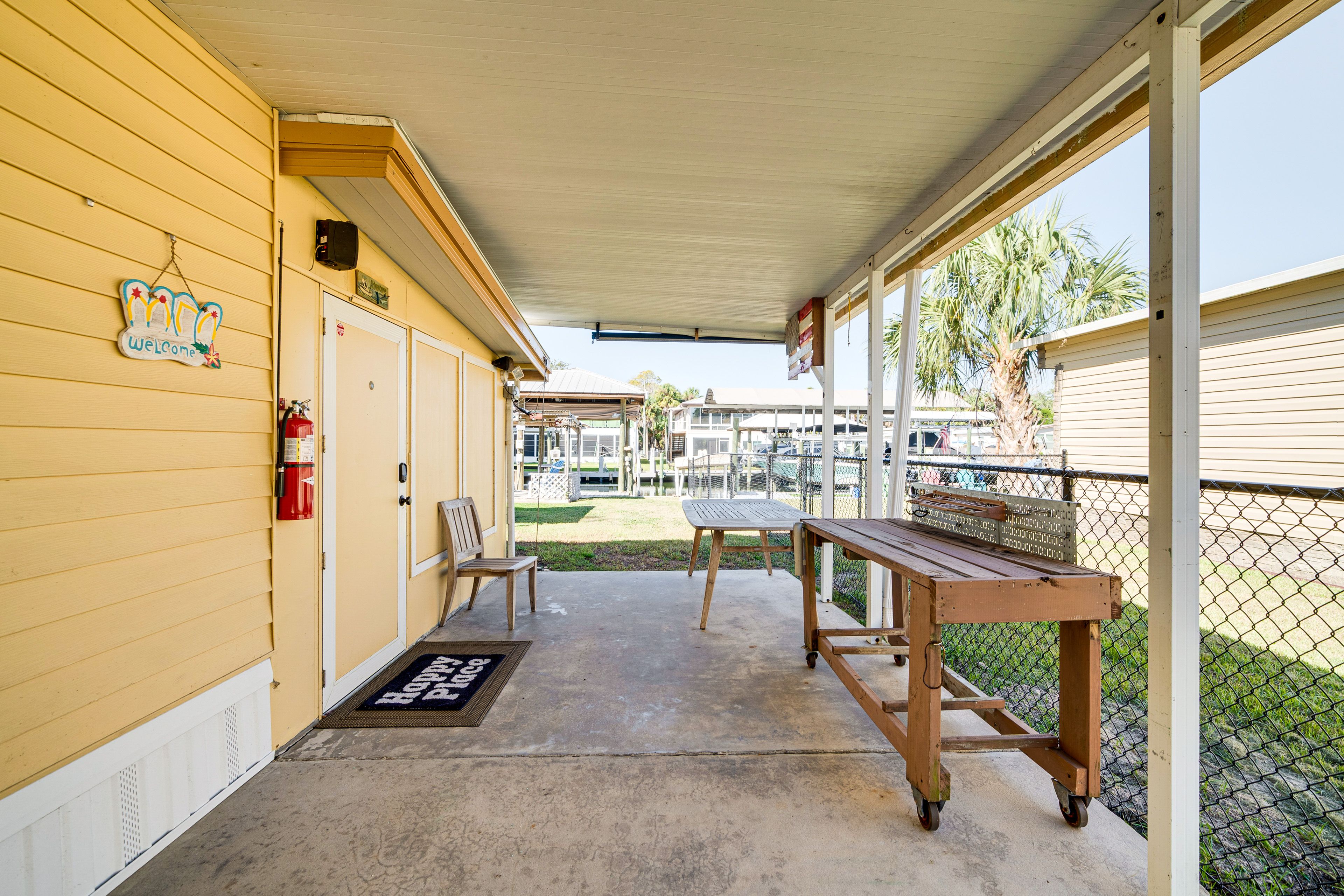 Covered Patio | Fish Cleaning Station
