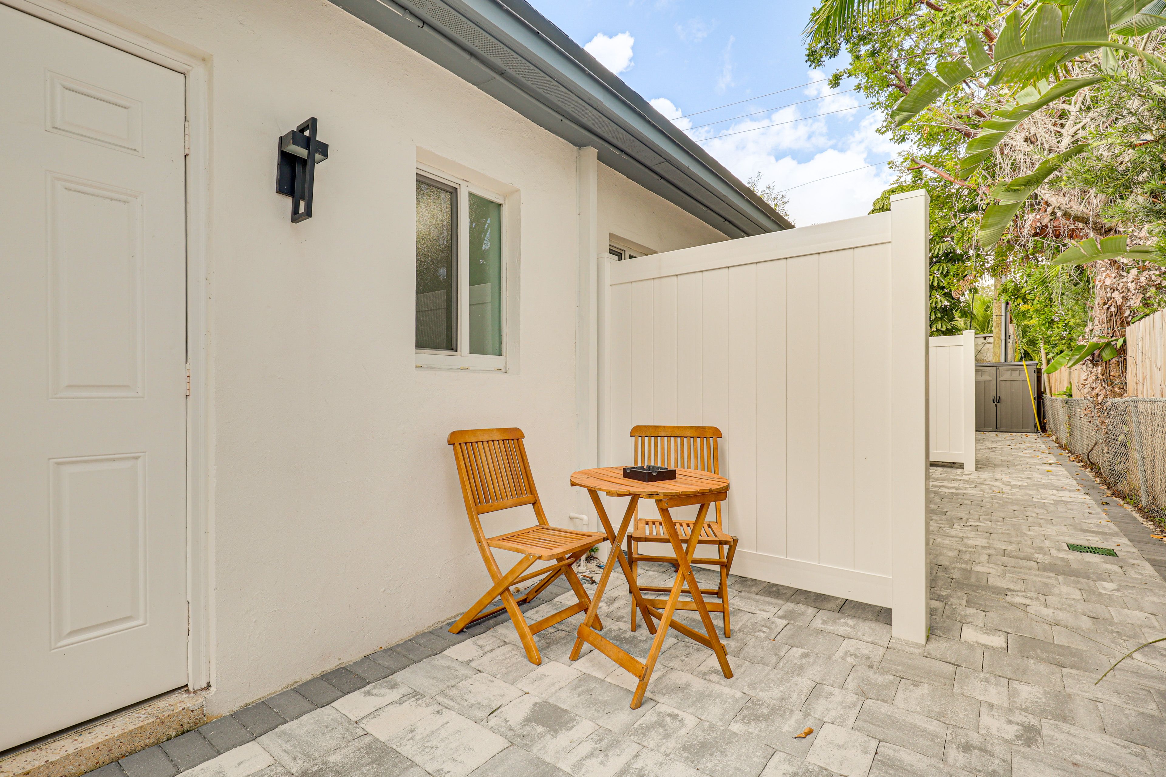 Private Back Patio | Bistro Set