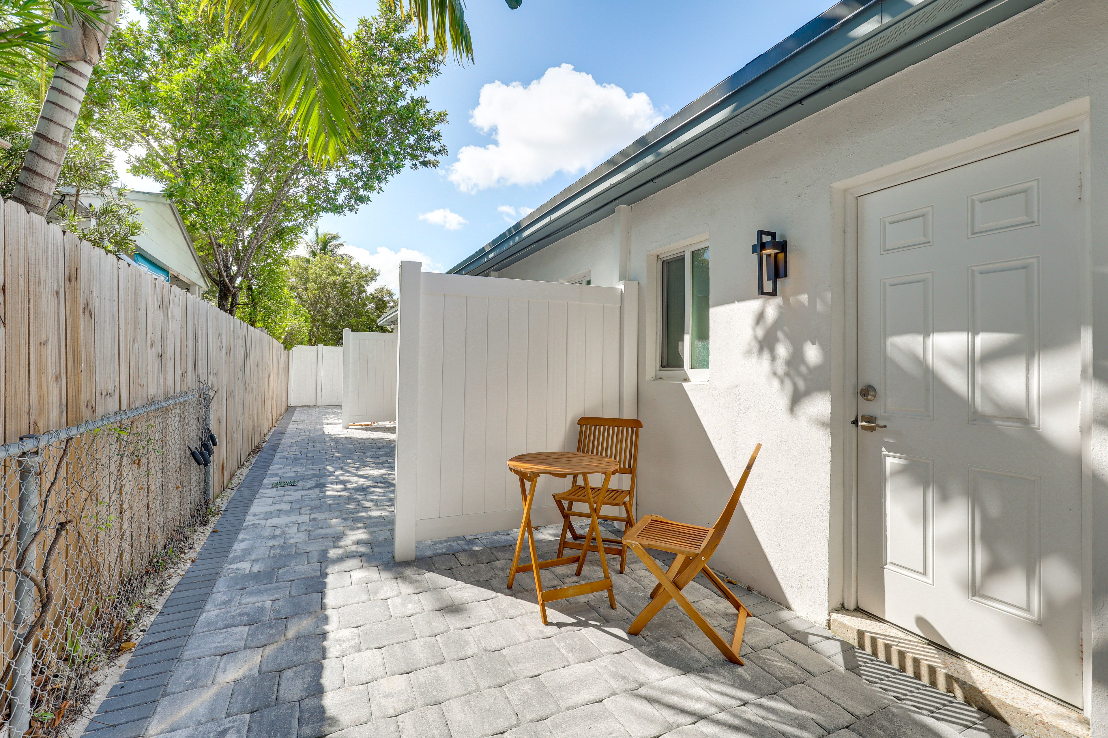 Private Back Patio | Bistro Set
