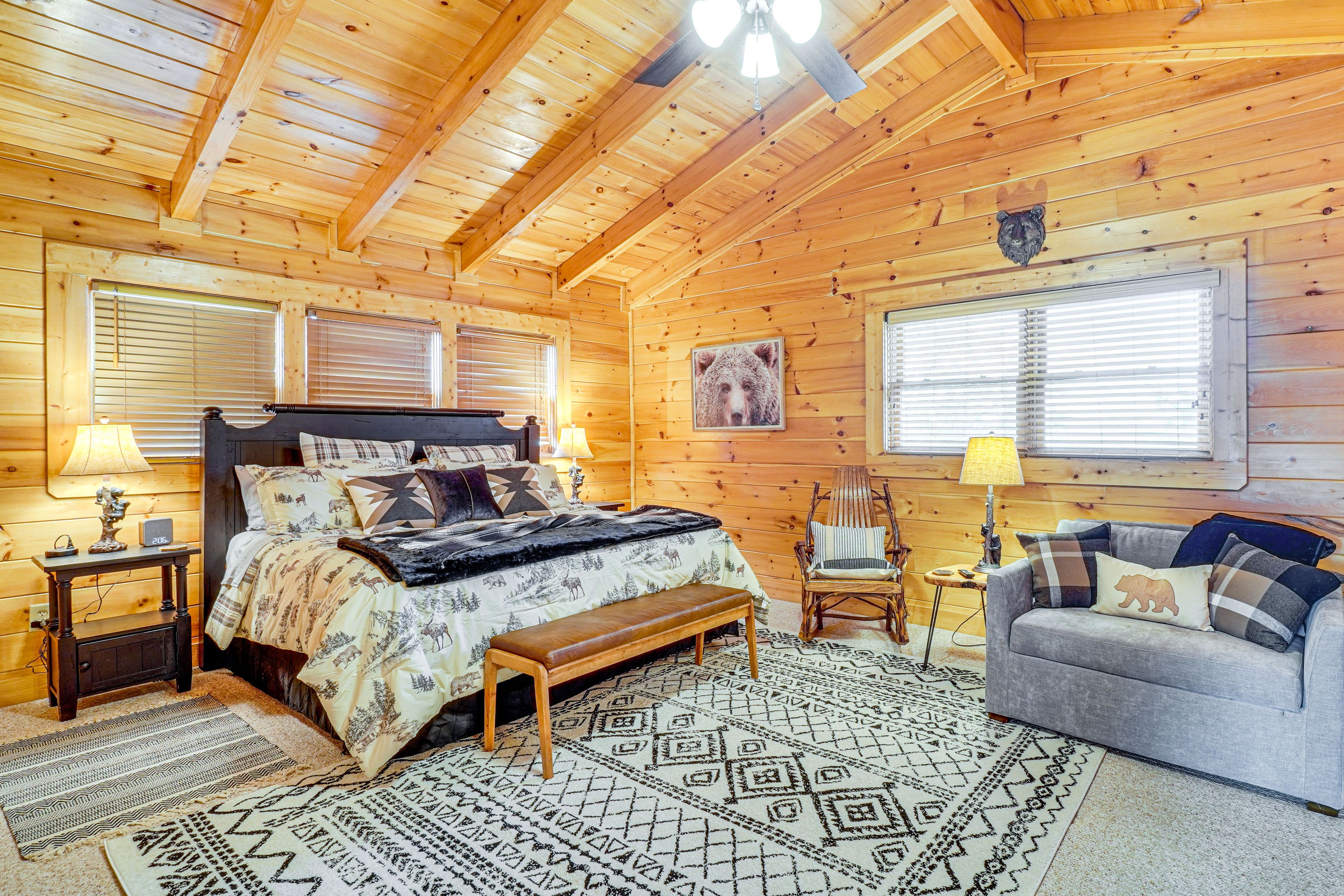Bedroom 1 | King Bed | Twin Sleeper Sofa | 2nd Floor