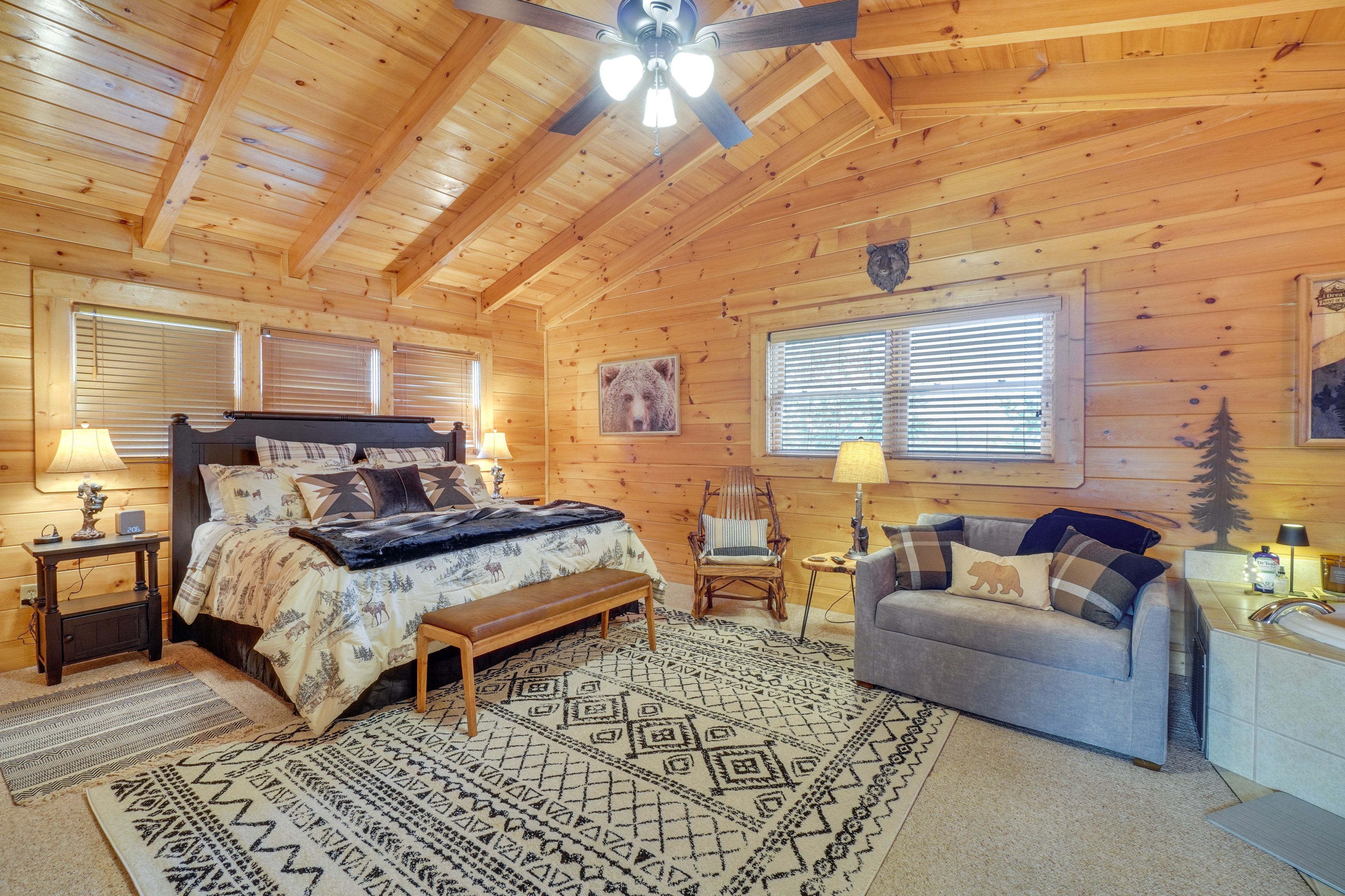 Bedroom 1 | King Bed | Twin Sleeper Sofa | 2nd Floor