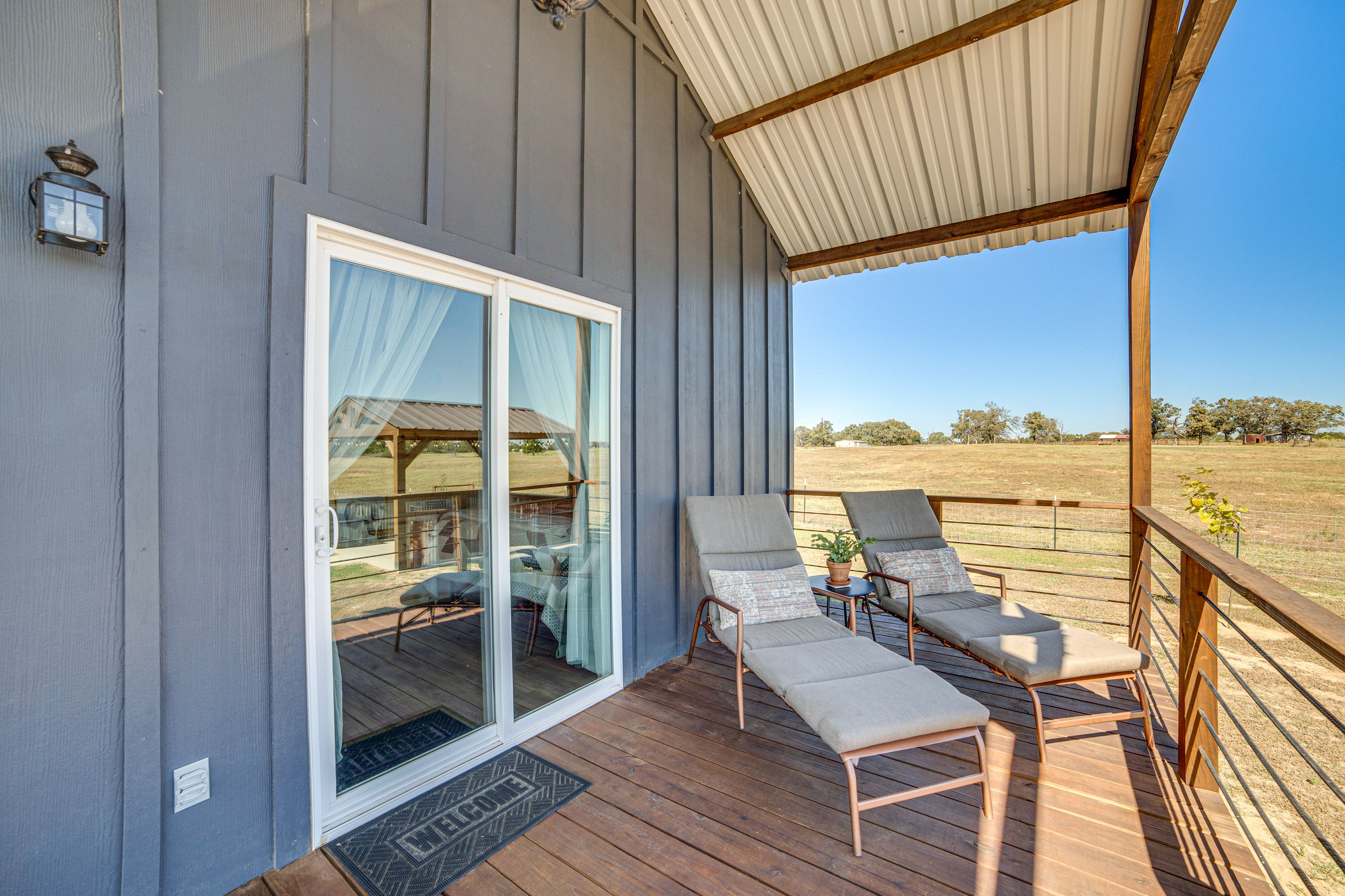 Deck | Lounge Seating | Slide | Pasture Views