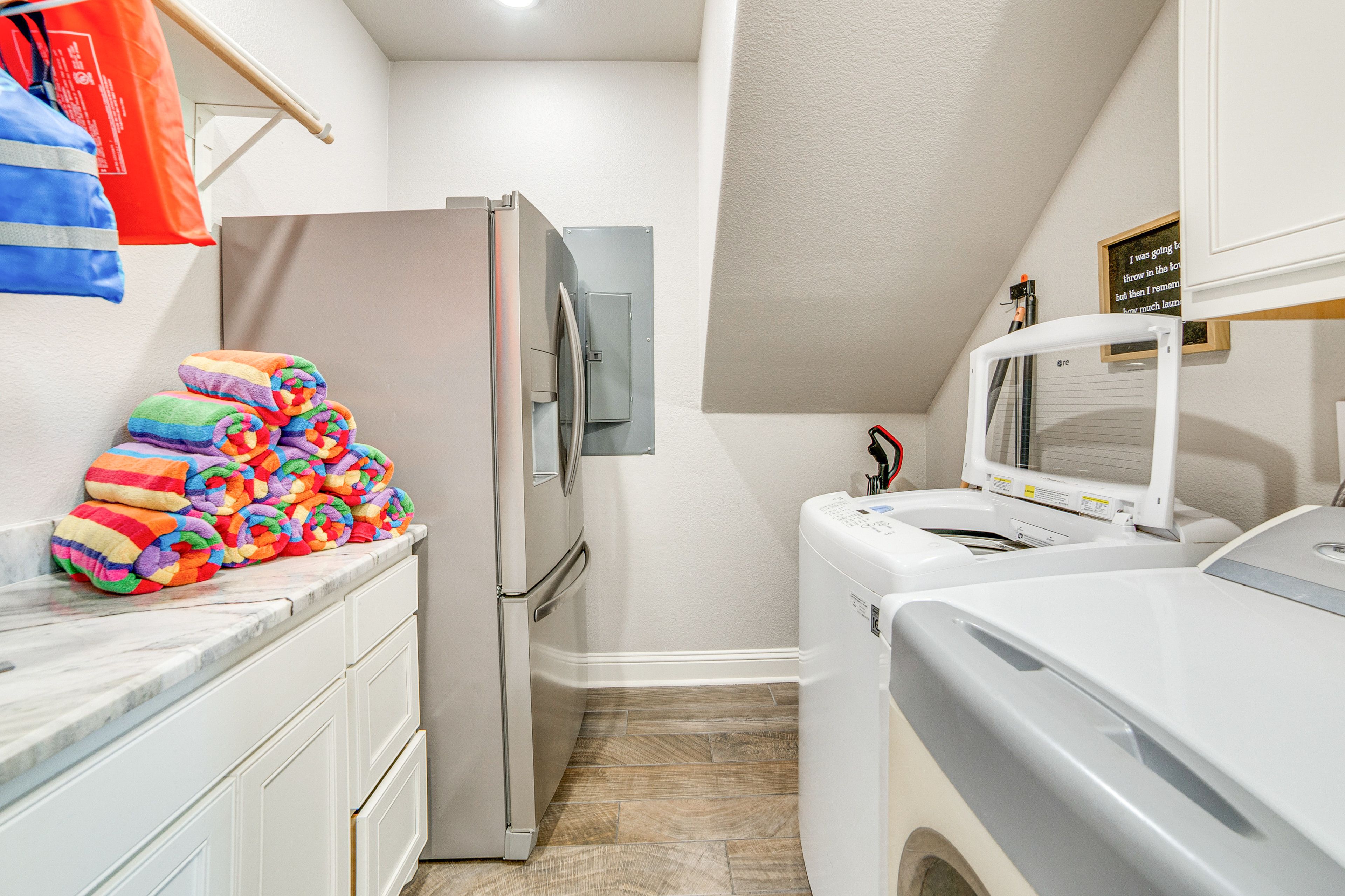 Laundry Room | 1st Floor | Washer/Dryer | Beach Towels
