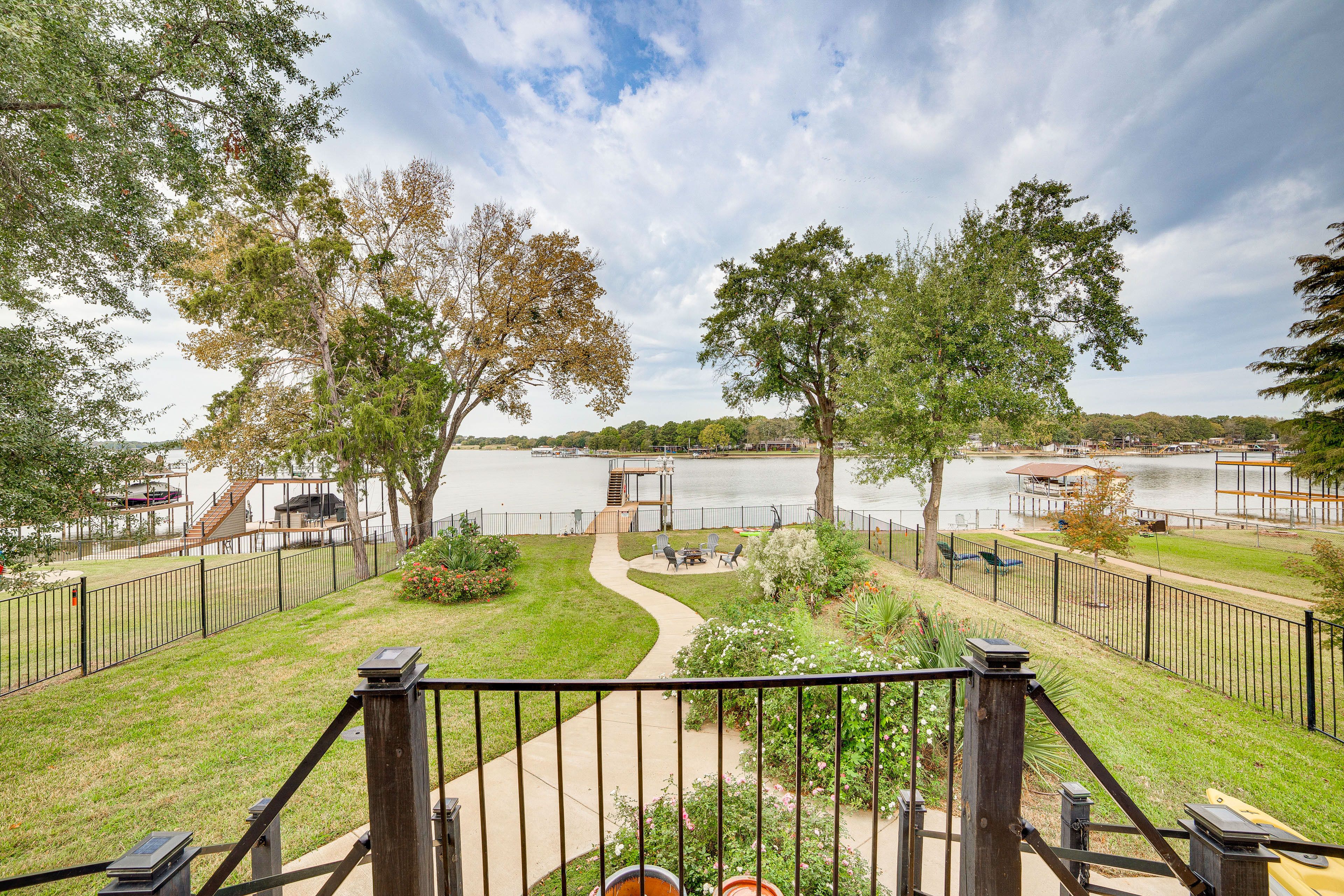 Spacious Yard | Lake Views | Kayaks | Wood-Burning Fire Pit