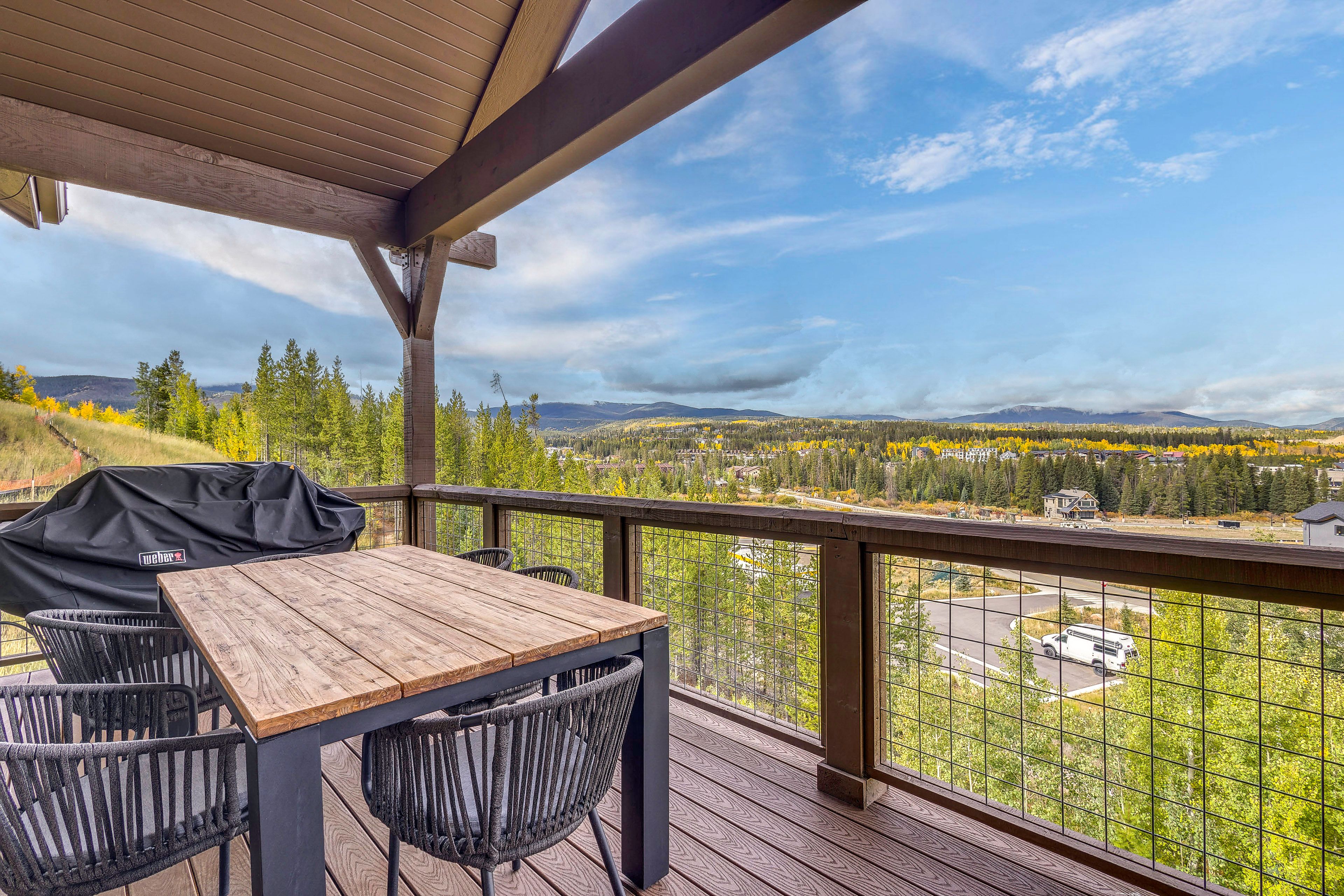 Upper Balcony | Propane Fire Pit | Gas Grill