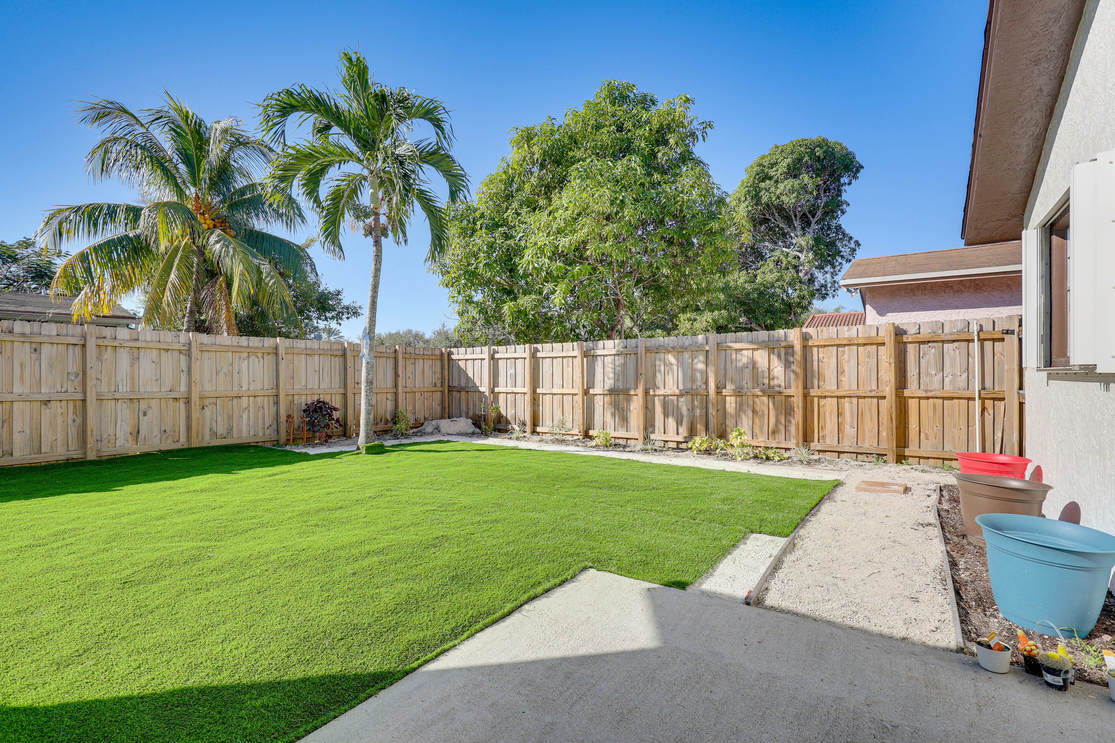 Fully Fenced Backyard