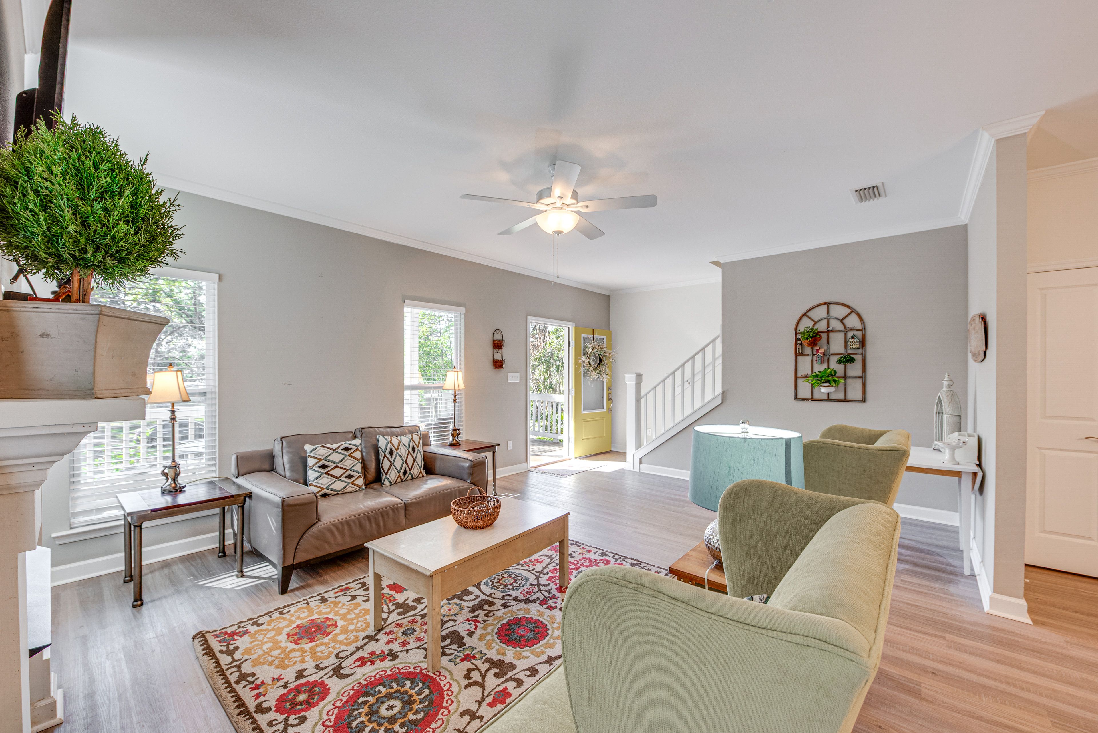 Living Room | 1st Floor | Fireplace | Free WiFi