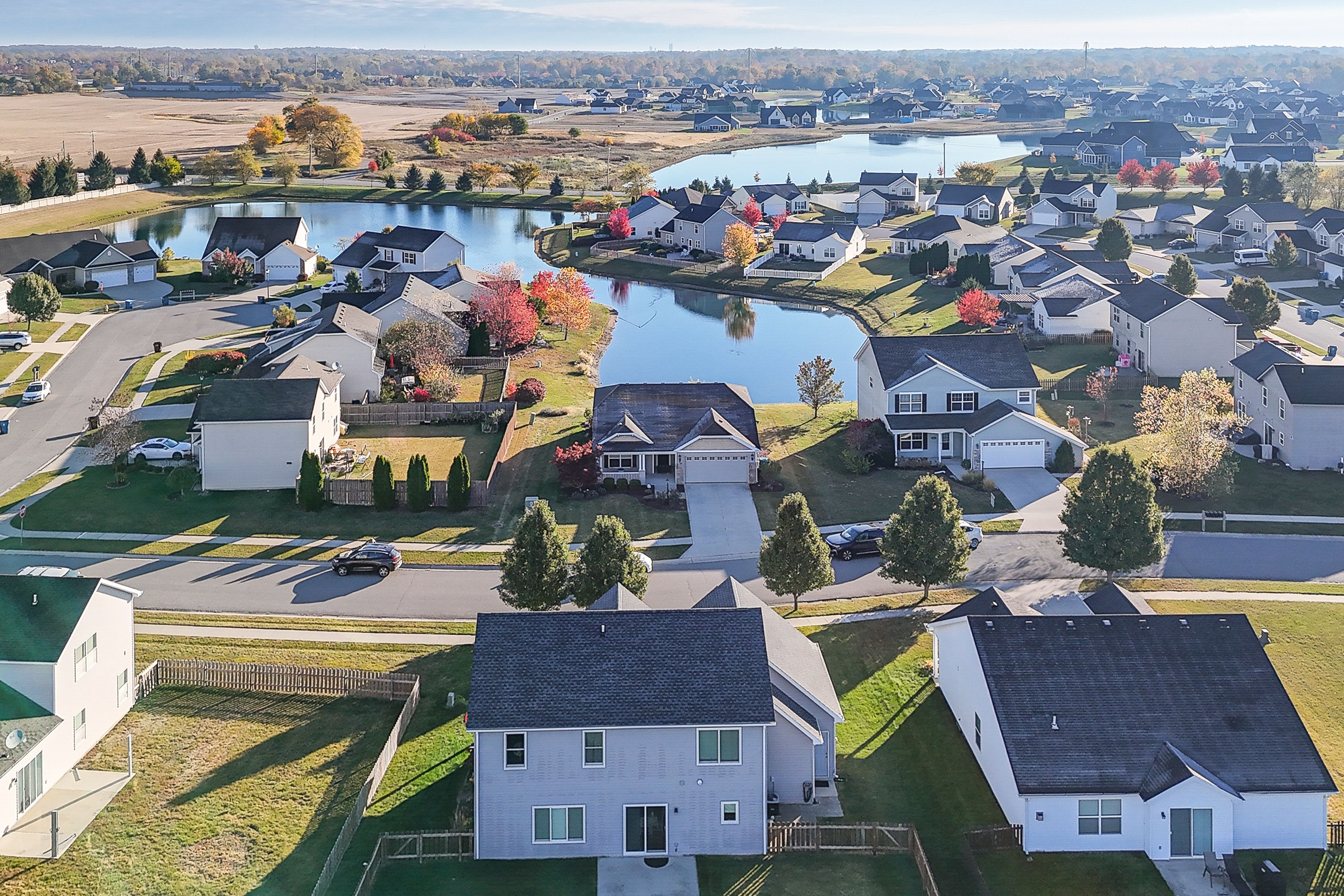 Aerial View | Waterfront Yard