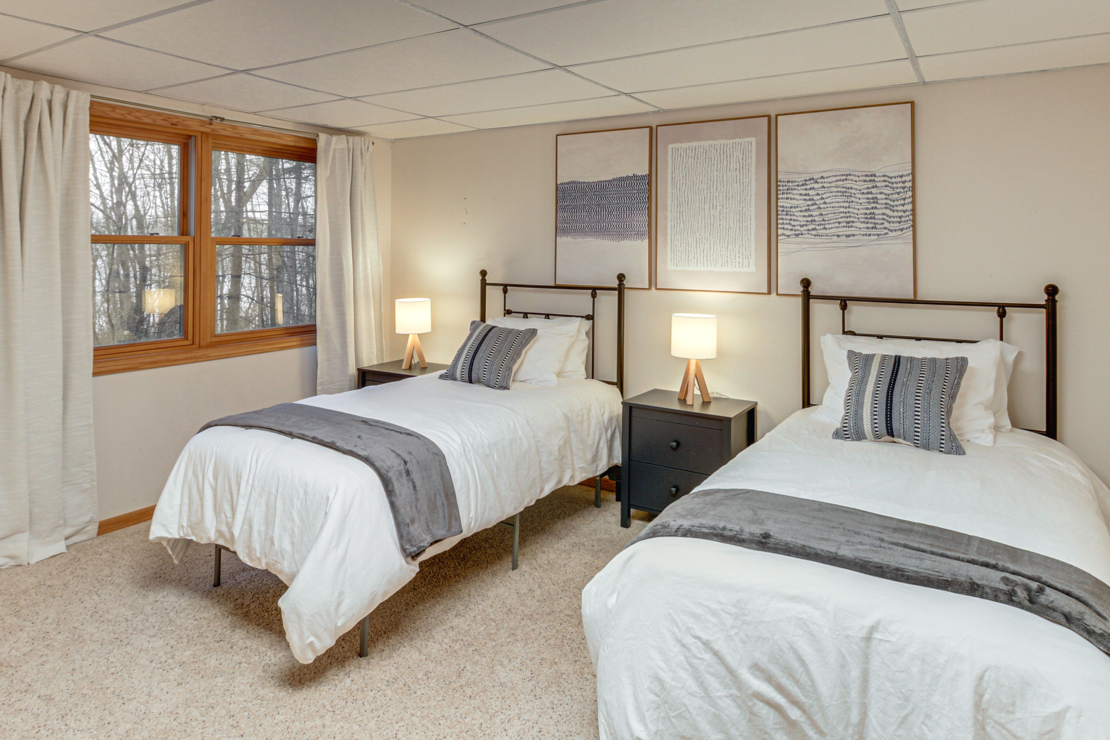 Bedroom 4 | 2 Twin Beds | Lower Level