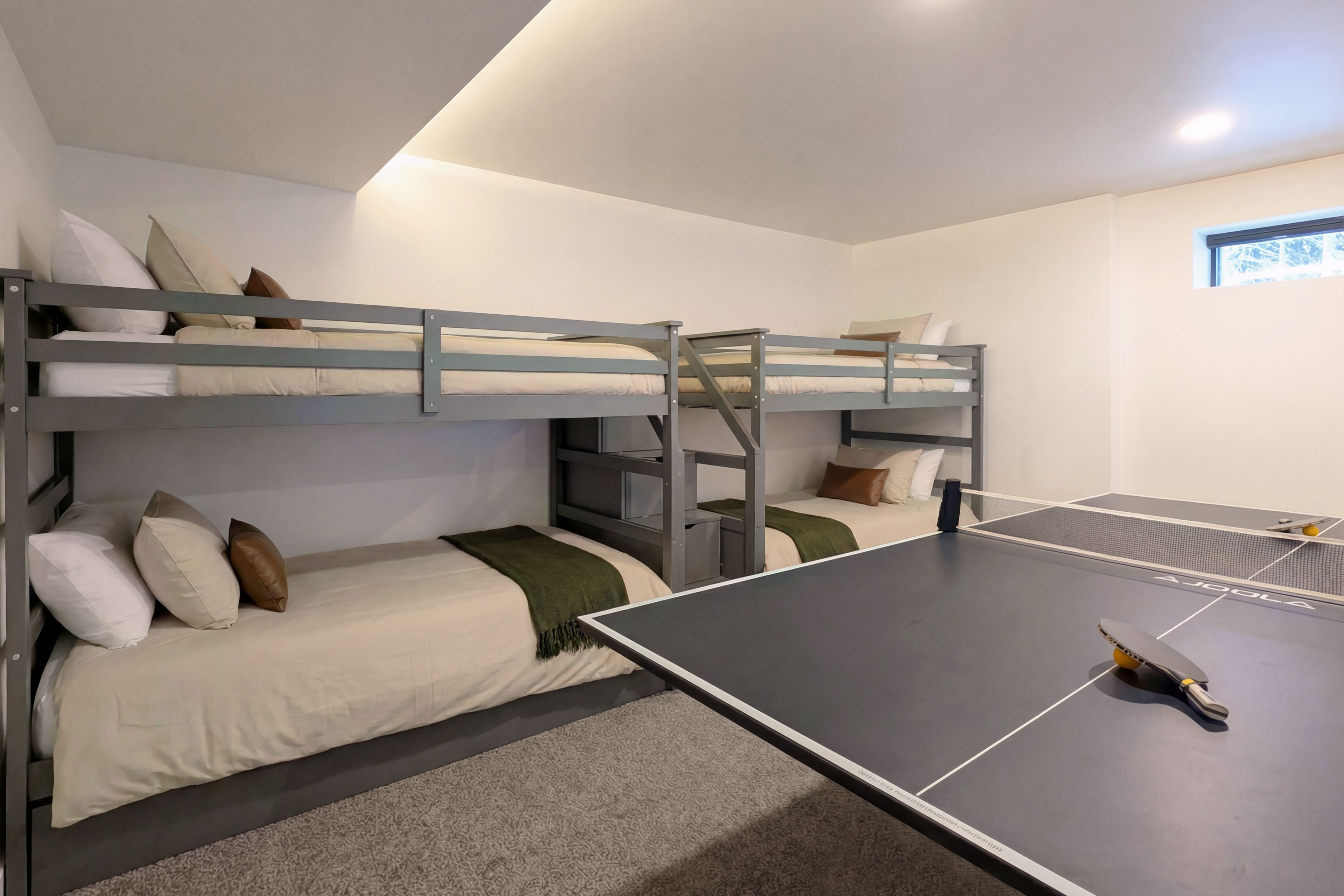 Bedroom 5 | 2 Twin Bunk Beds w/ Twin Trundles | Full Sleeper Sofa | 1st Floor