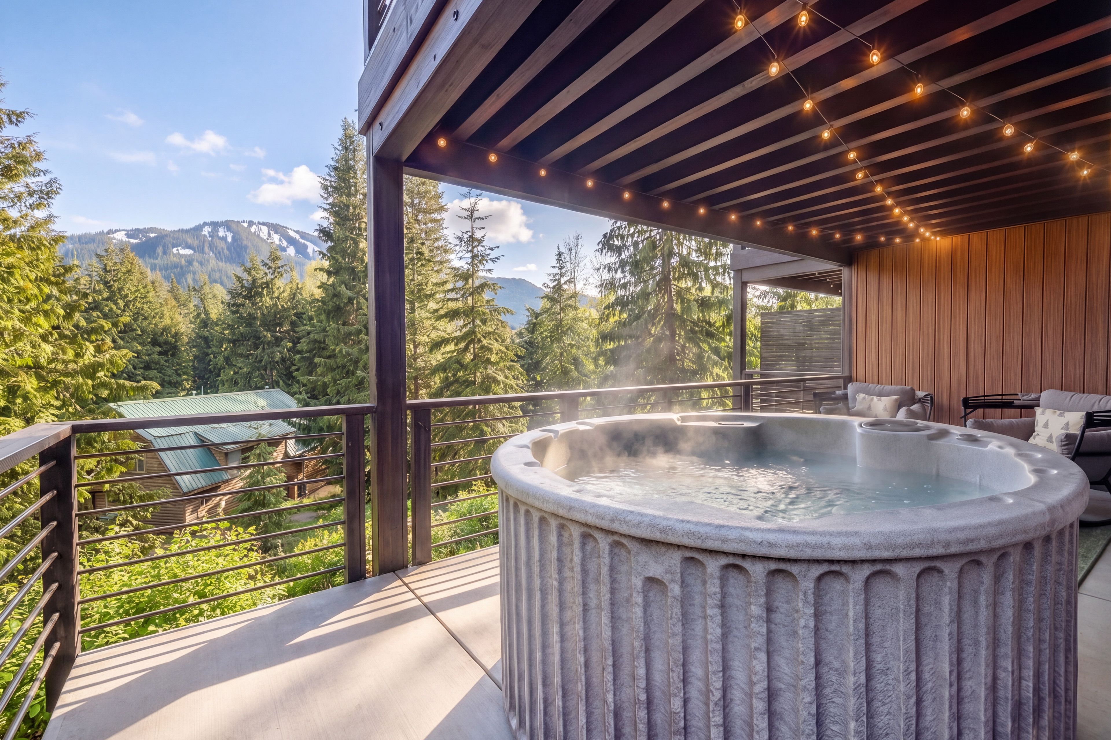 Private Balcony | Hot Tub | Outdoor Seating