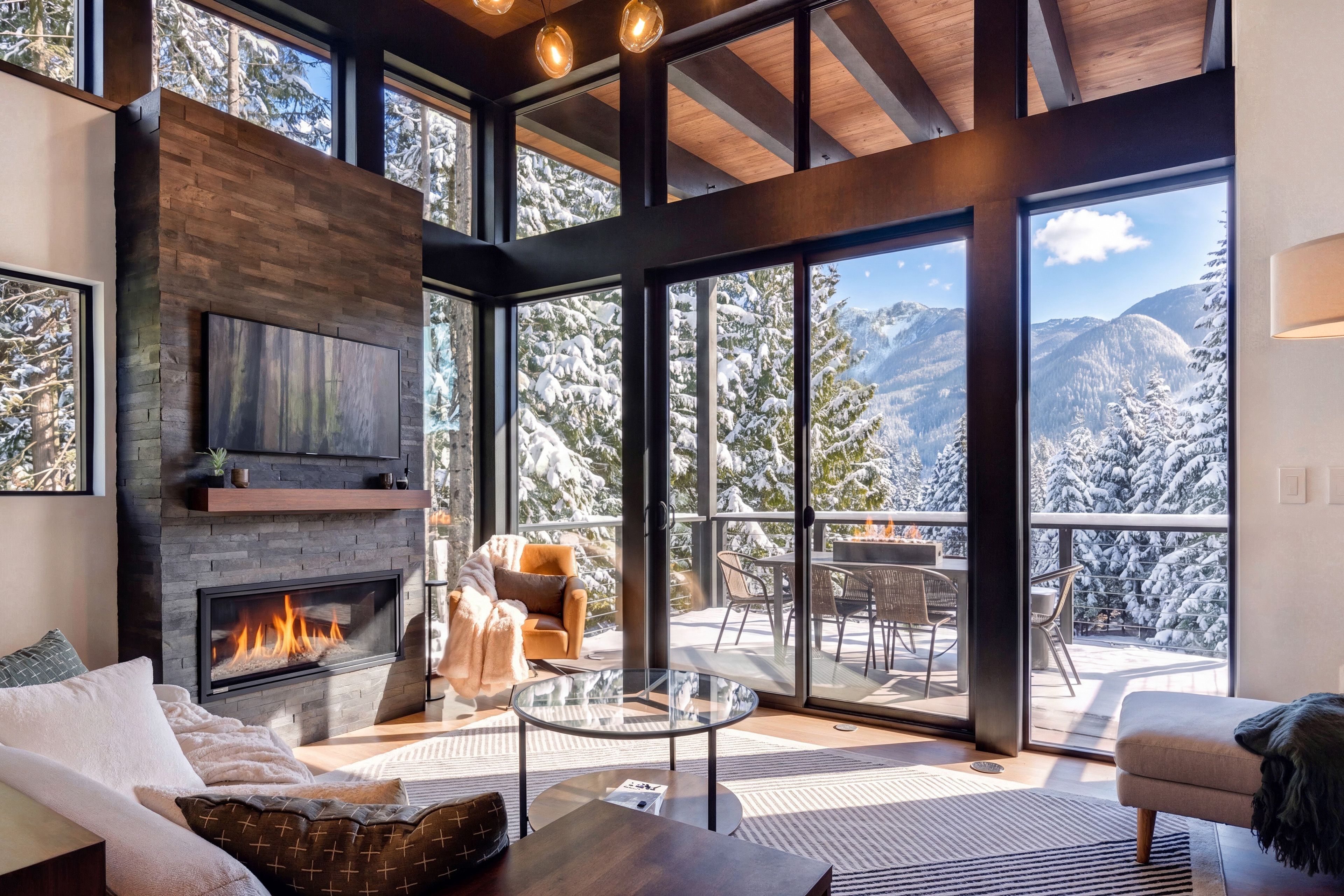 Living Room | Fireplace | Smart TV | 3rd Floor