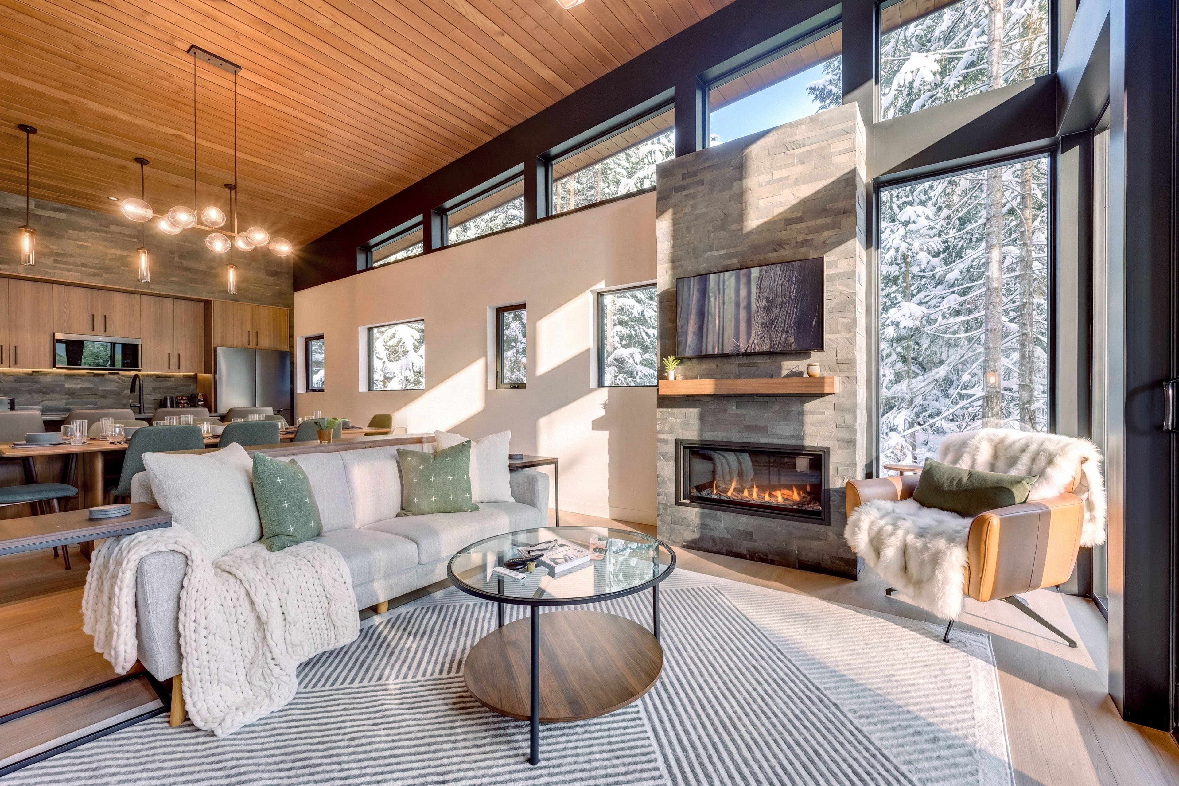 Living Room | Fireplace | Smart TV | 3rd Floor