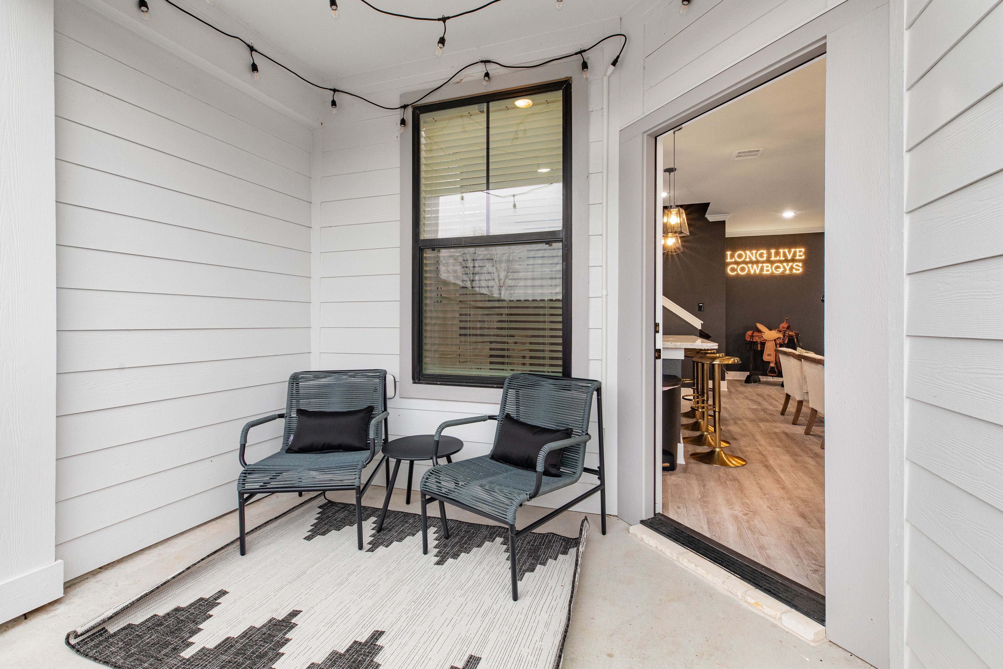 Fenced Backyard | Cornhole