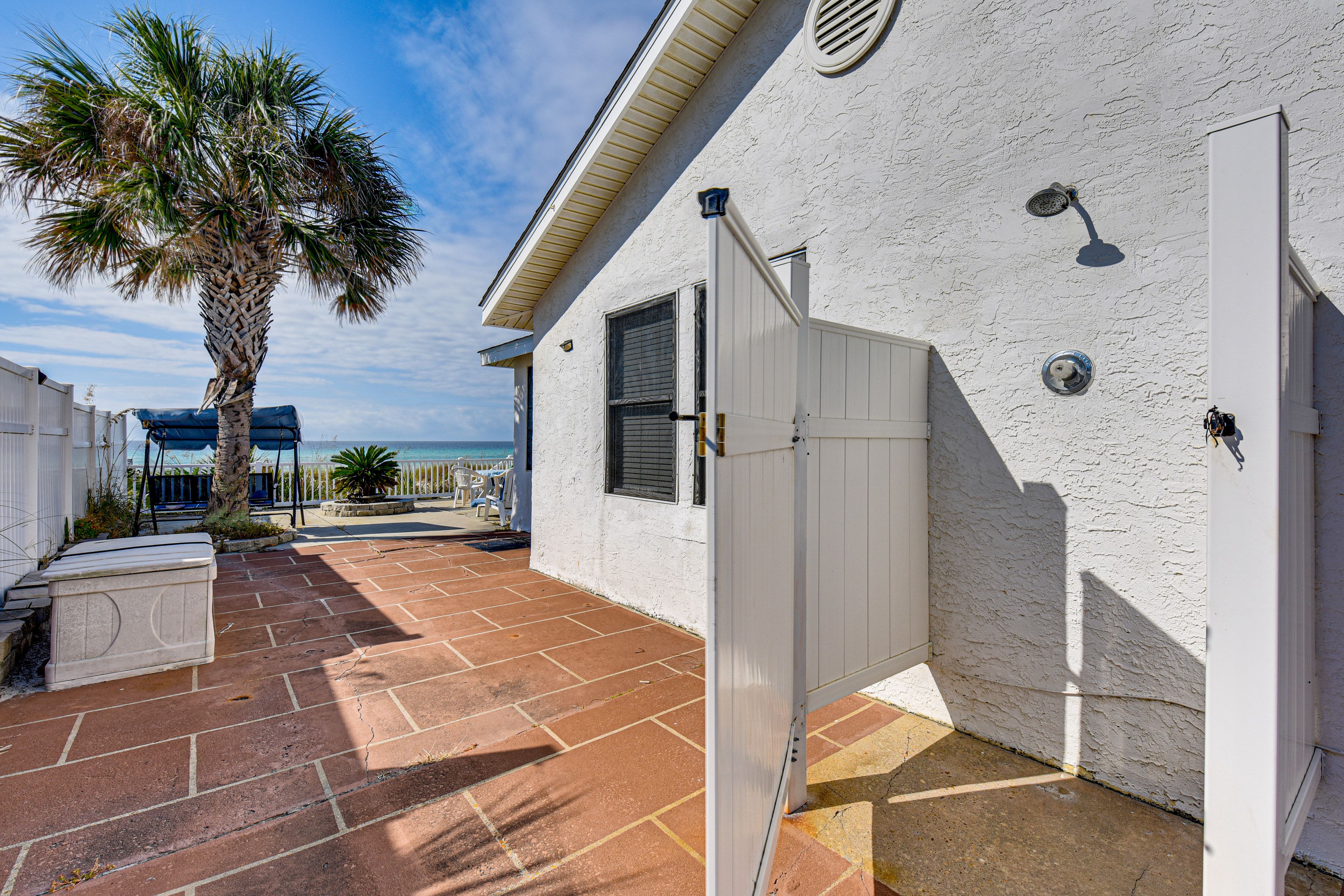 Shared Outdoor Shower