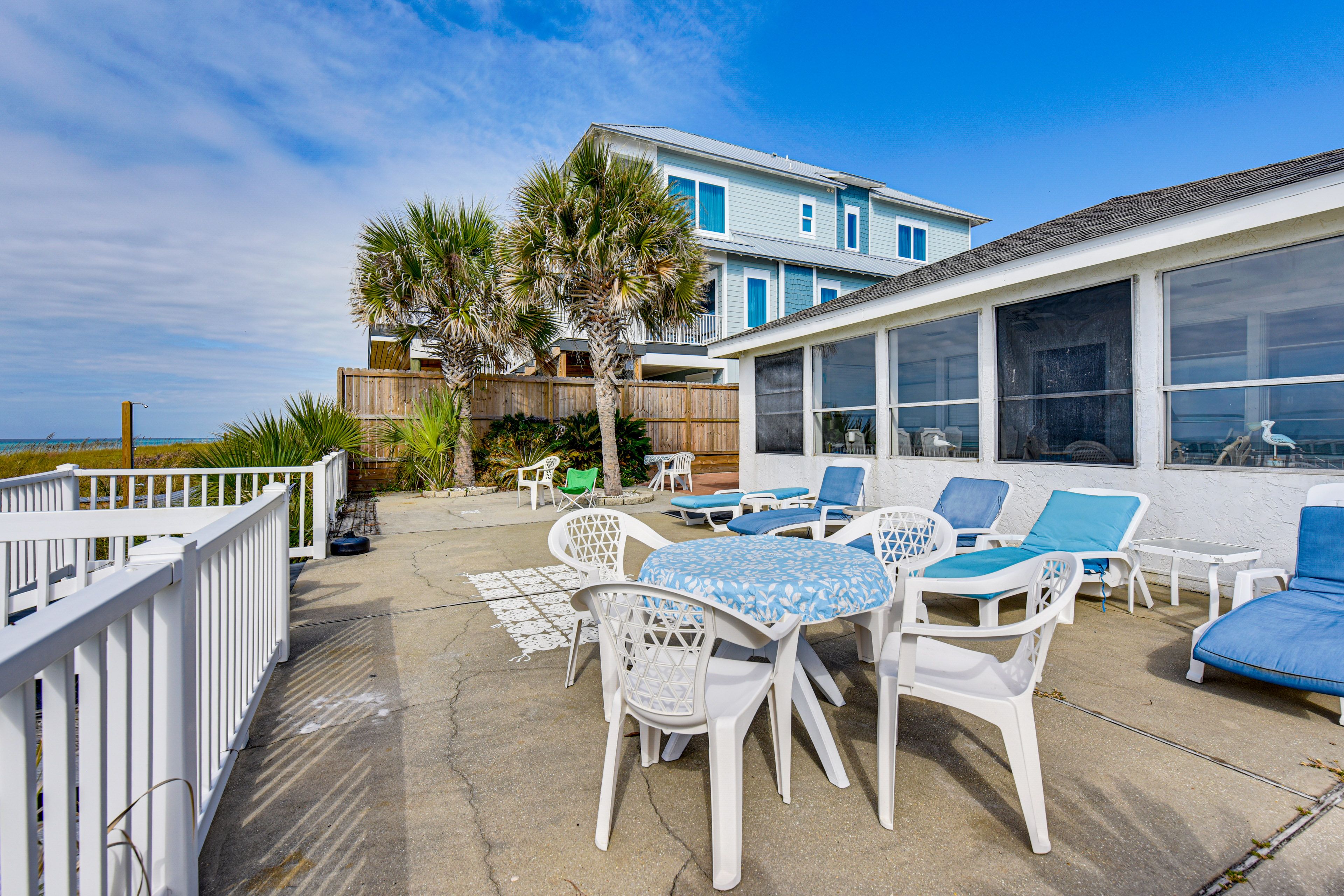 Shared Patio | Beach Views