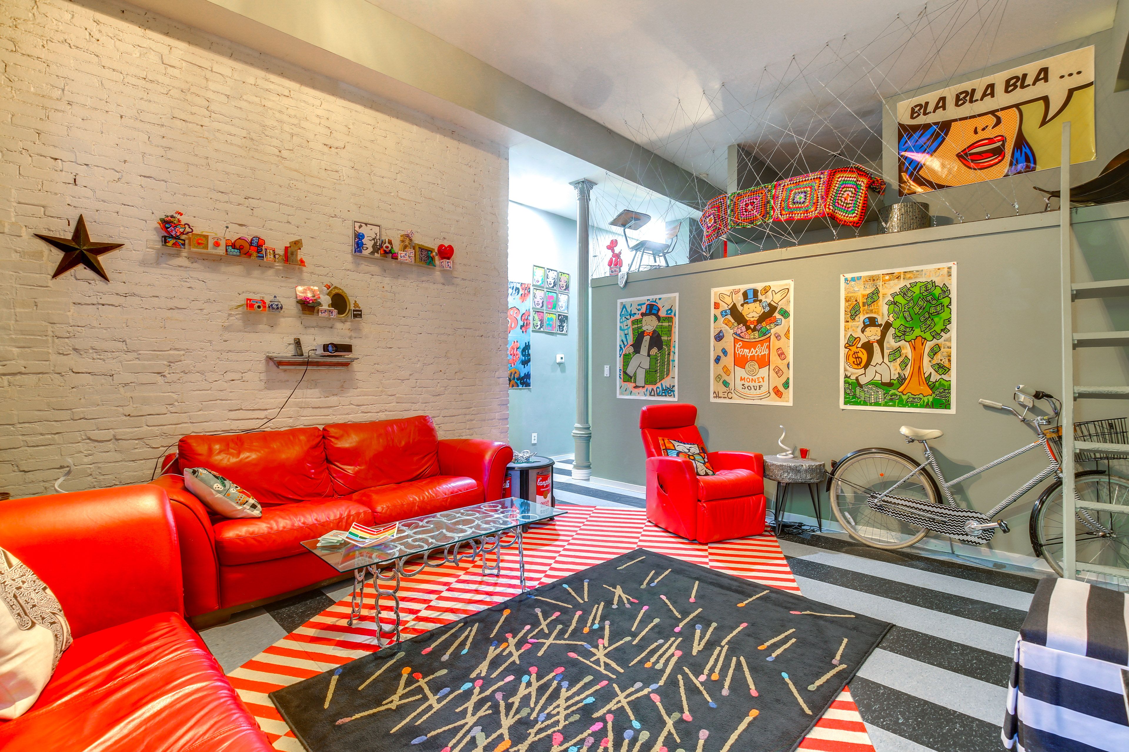 St. Louis Vacation Rental | 1BR + Loft | 1BA | 2,200 Sq Ft | Stairs Required