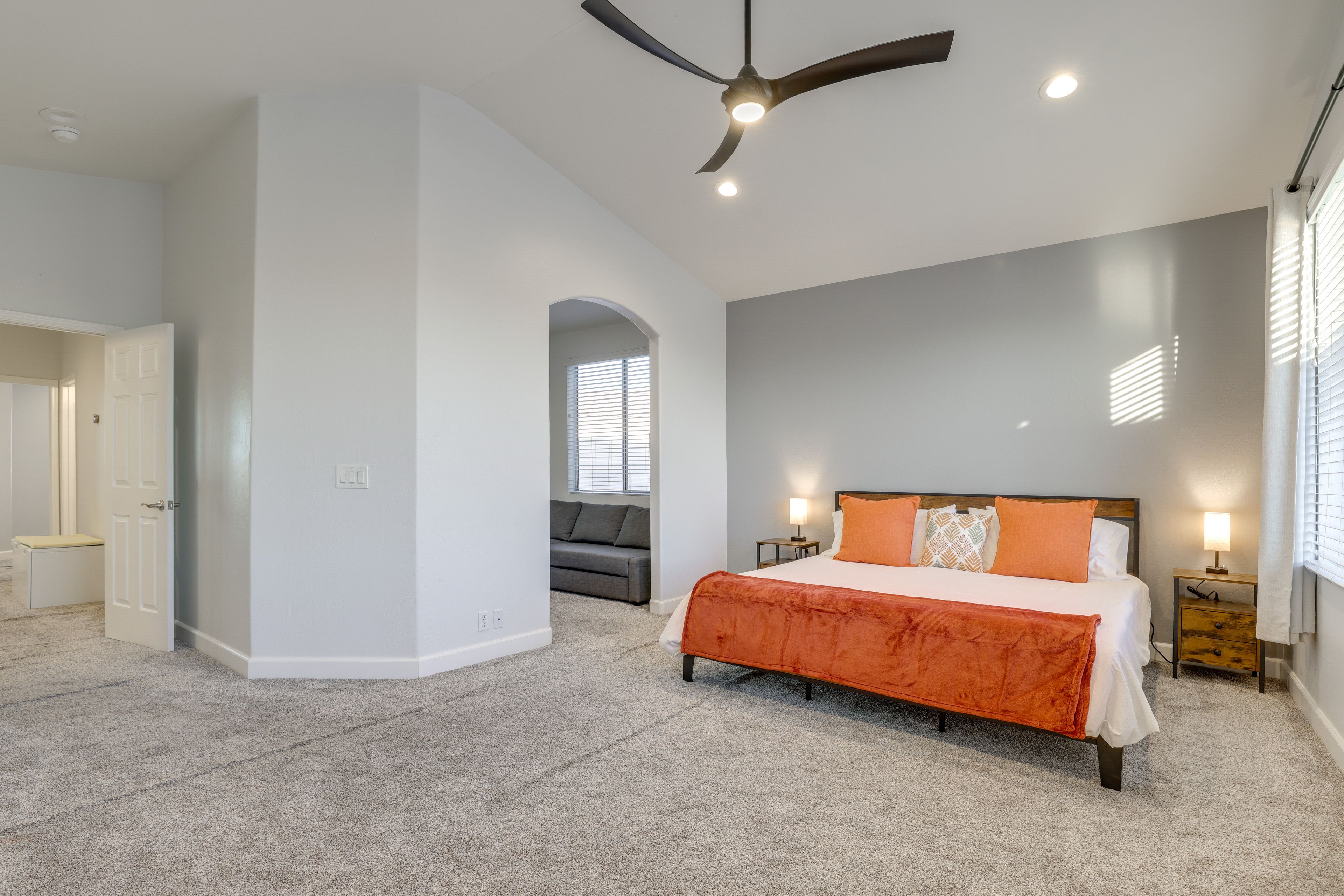 Bedroom 2 | 2nd Floor | King Bed | Queen Sleeper Sofa | Smart TV