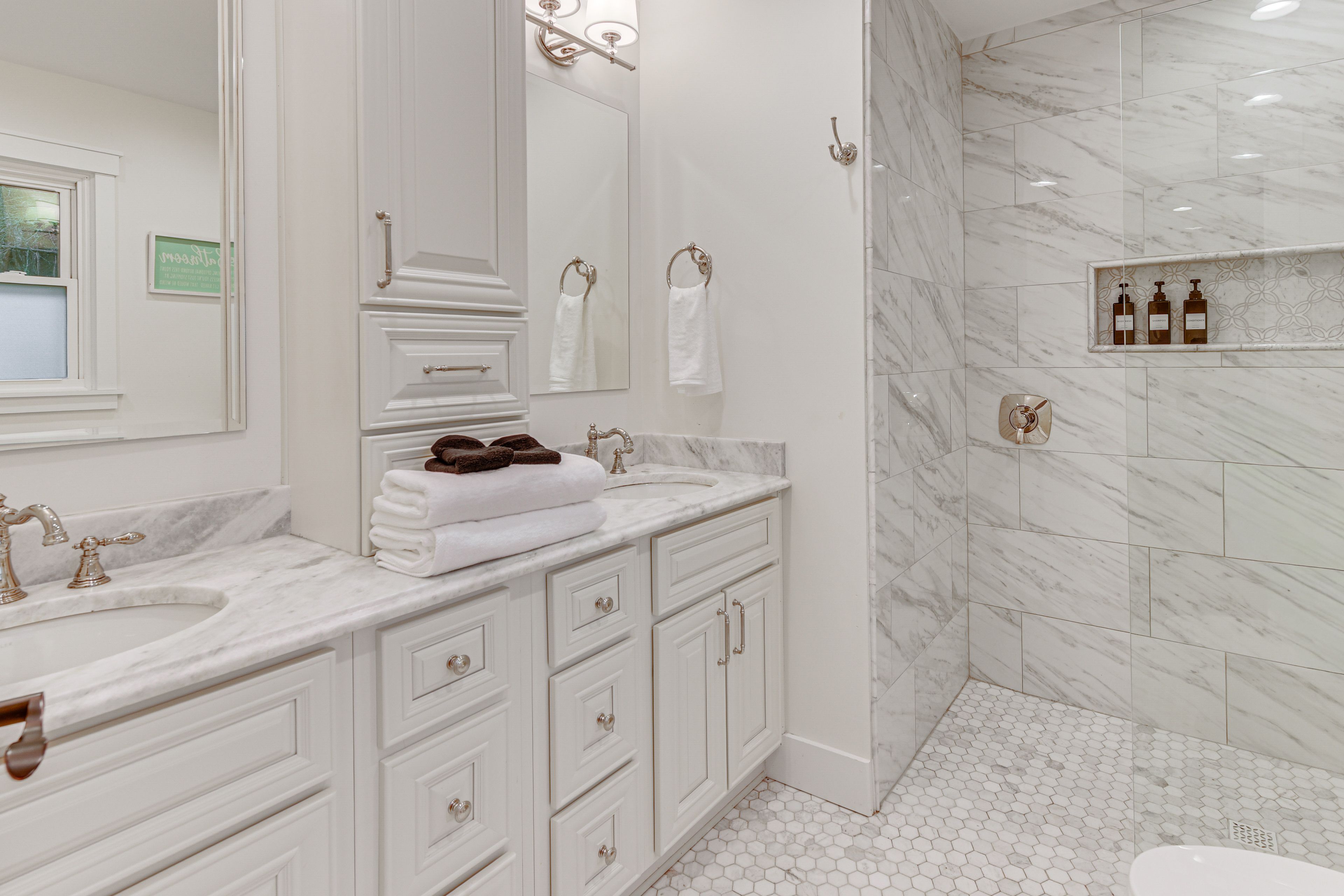En-Suite Bathroom | Dual Sinks | Ample Storage