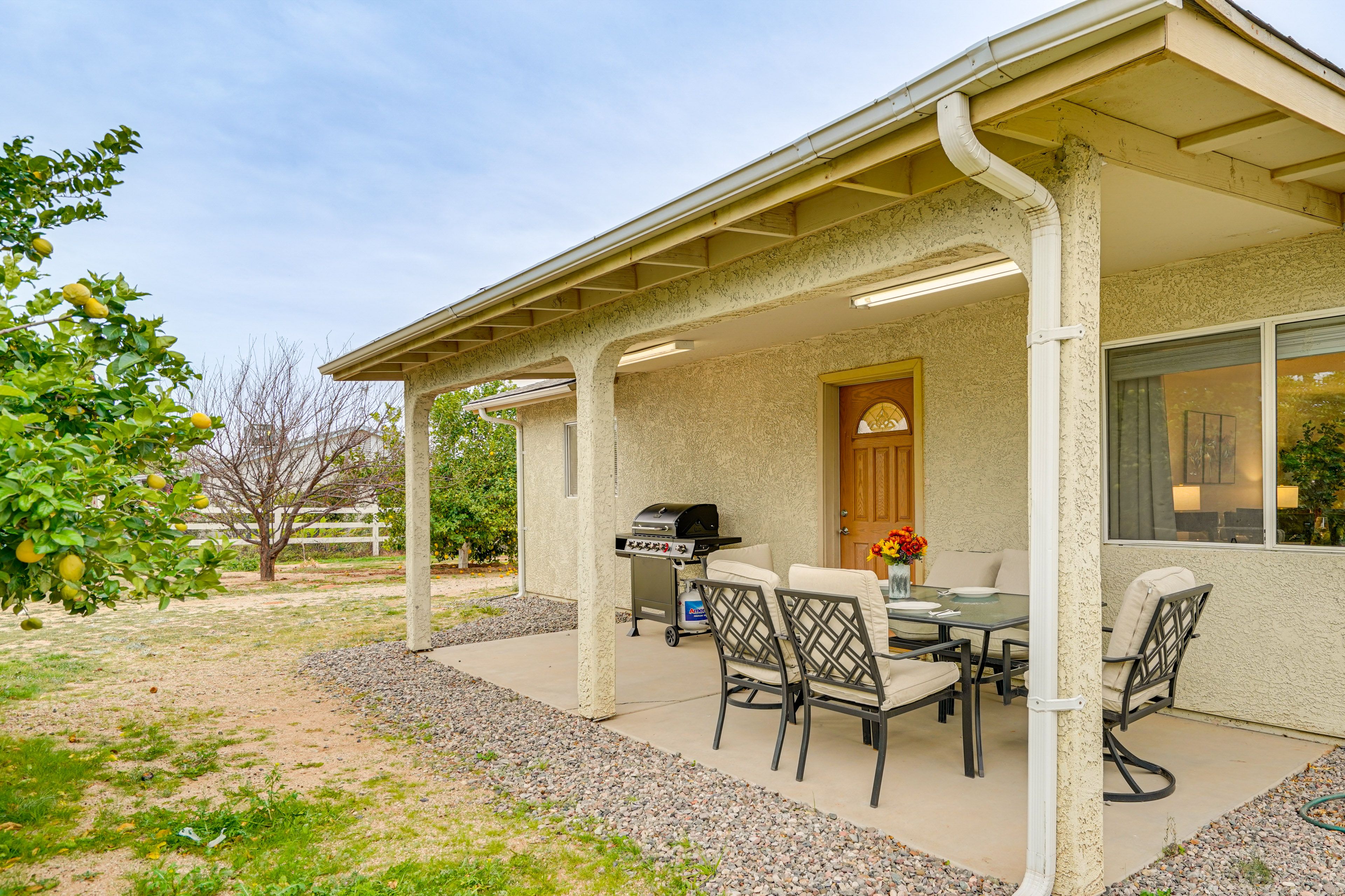 Florence Vacation Rental | 3BR | 2BA | 1,200 Sq Ft | 1 Small Step to Enter