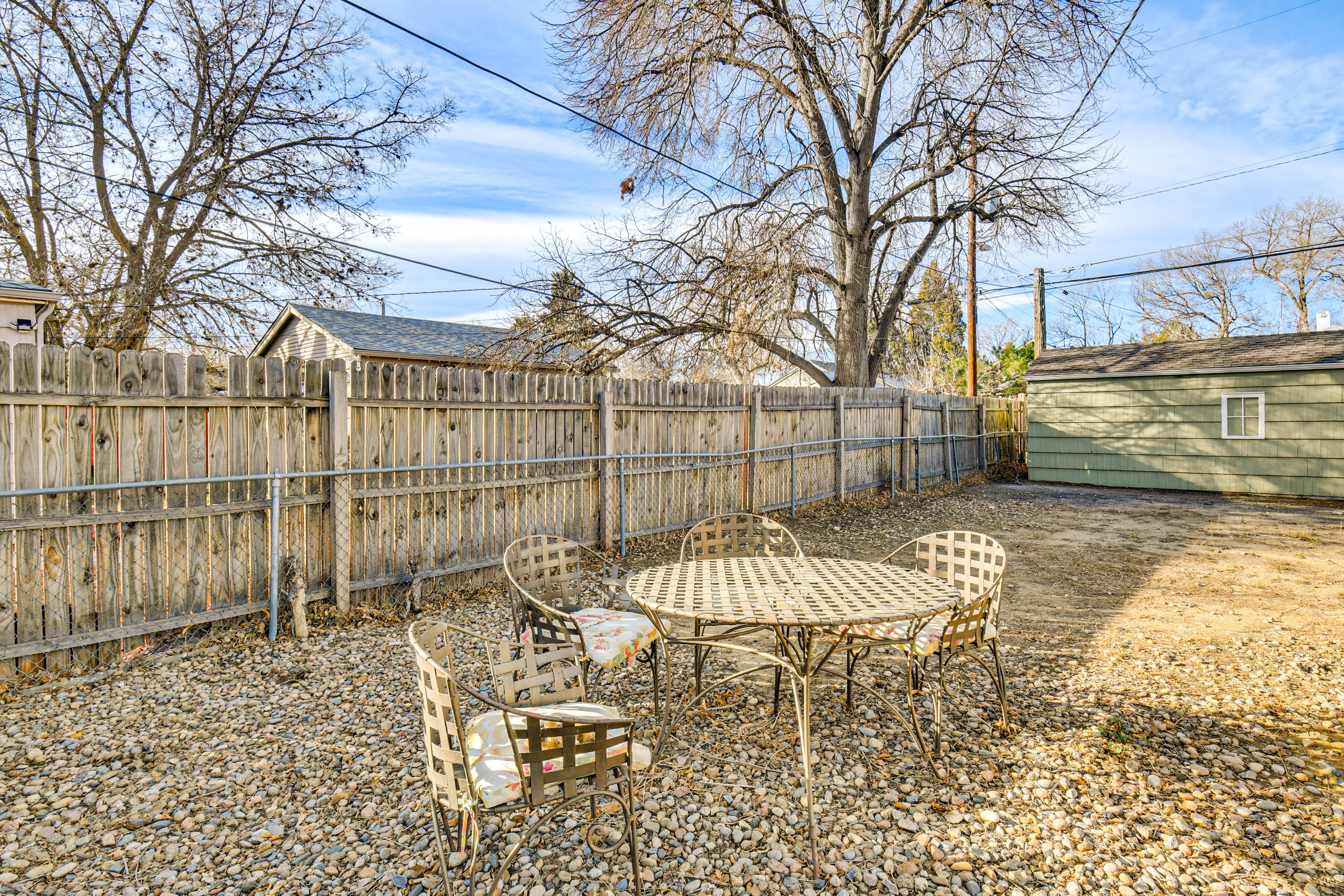 Fenced-In Backyard | Dining Area