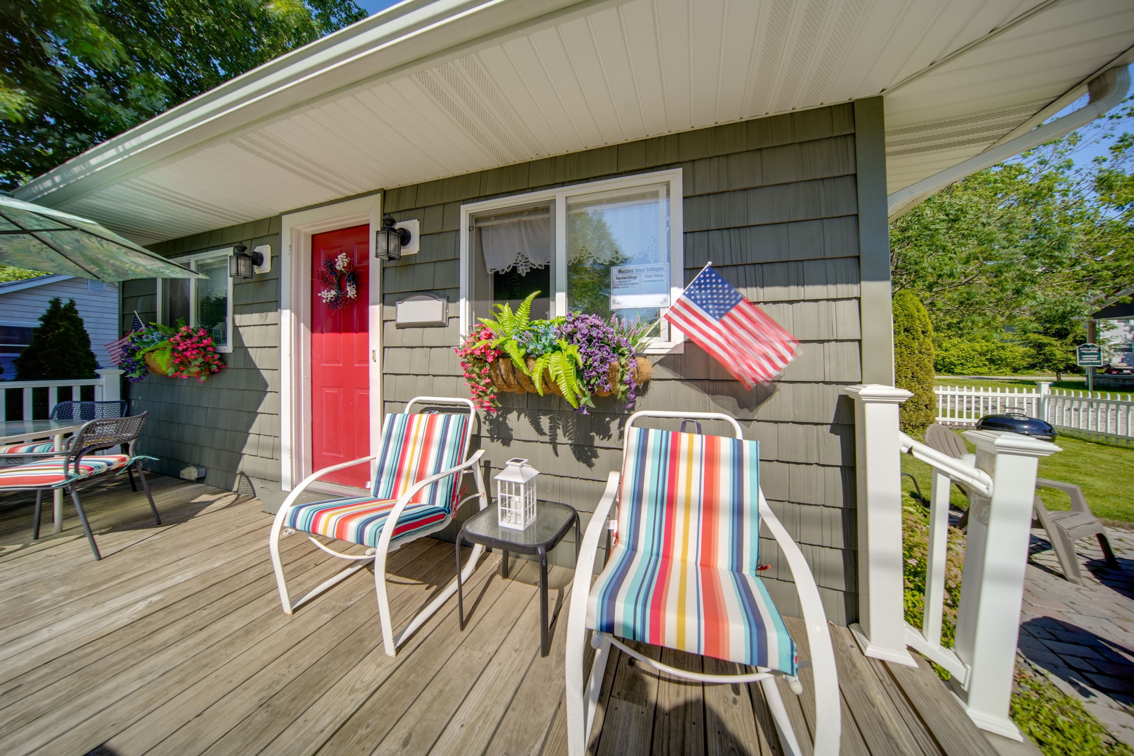 Geneva Vacation Rental | 2BR | 1BA | 2 Steps Required | 650 Sq Ft