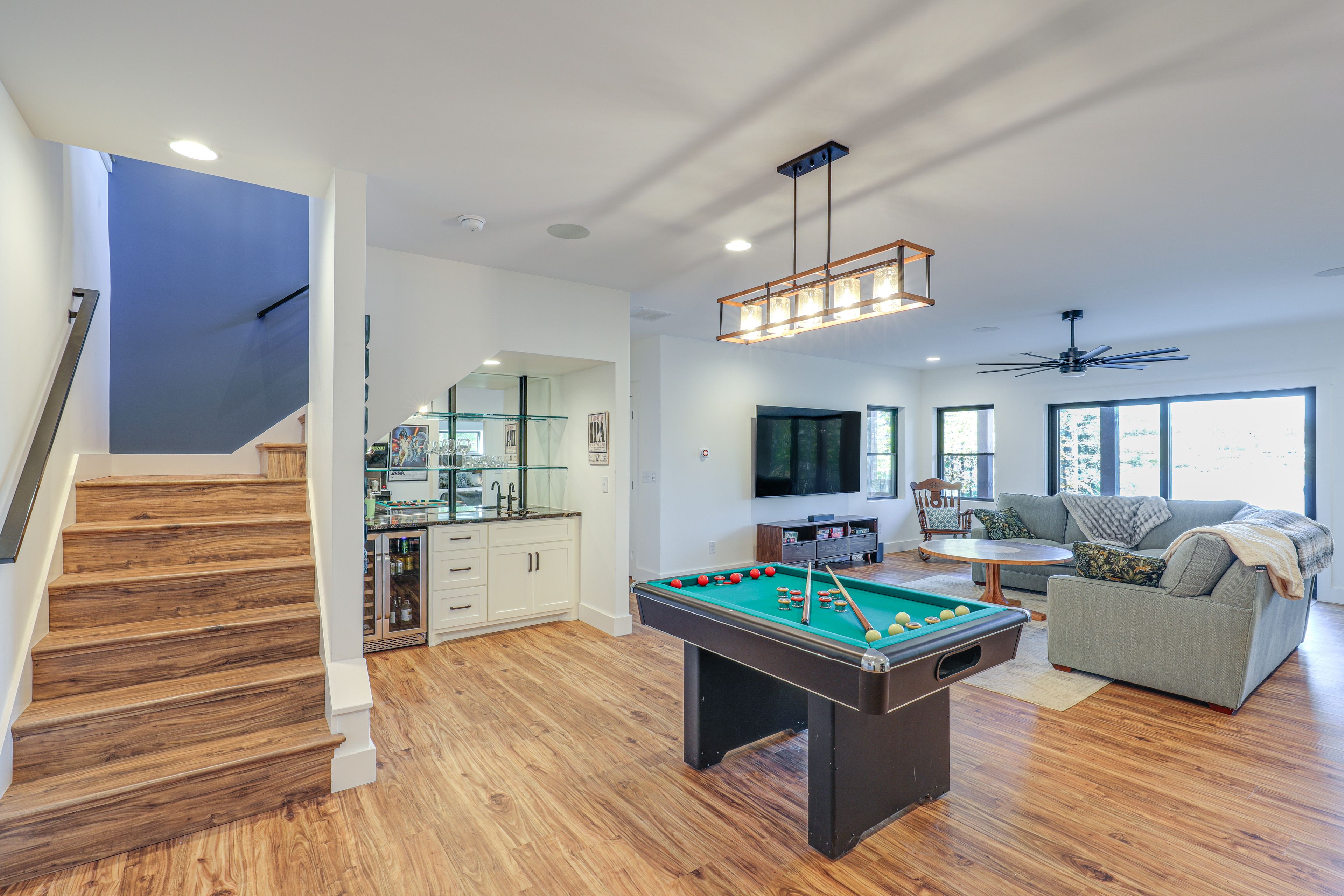 Game Room | Lower Level | Bumper Pool Table | Arcade Machine | Wet Bar