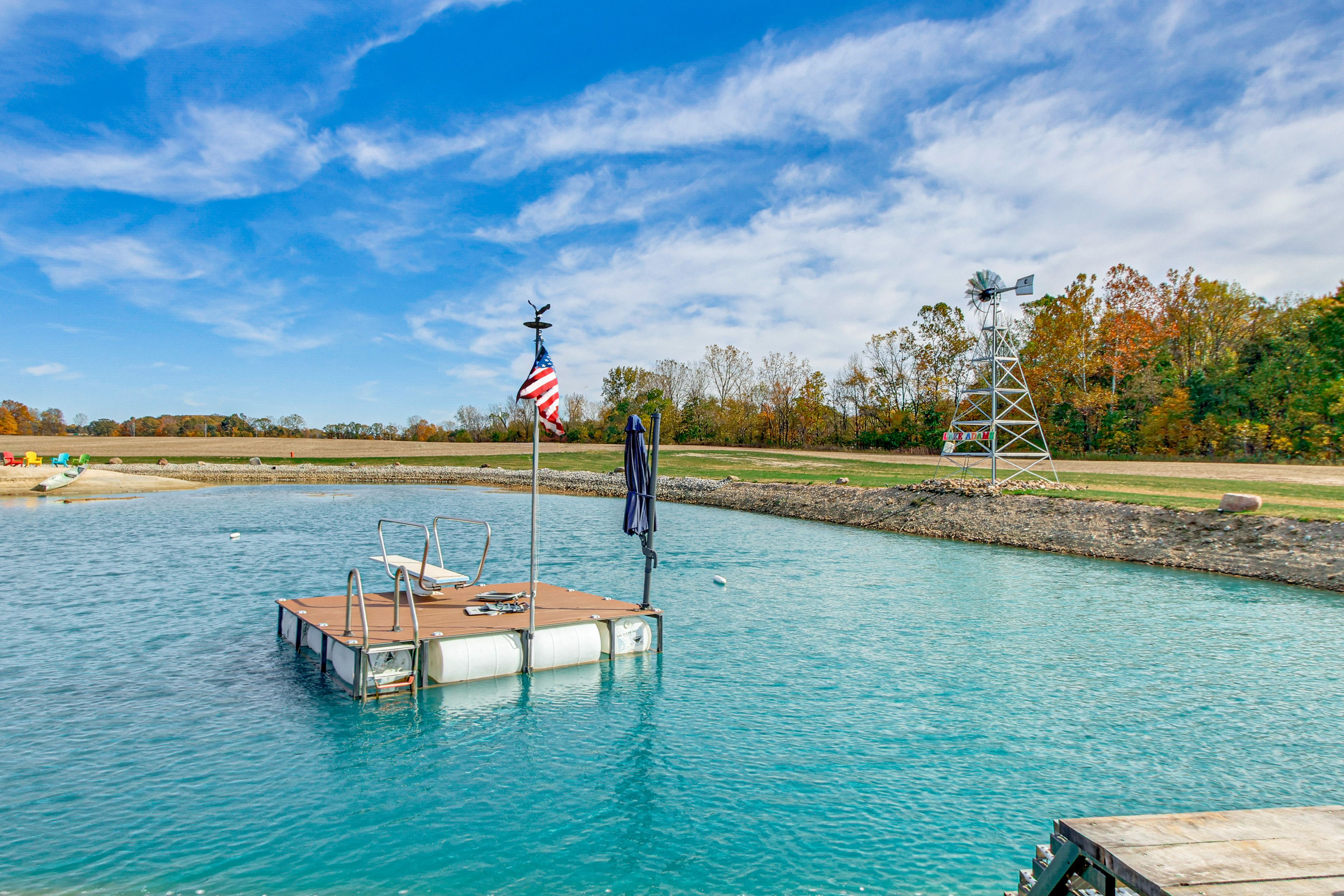 Floating Dock w/ Diving Board