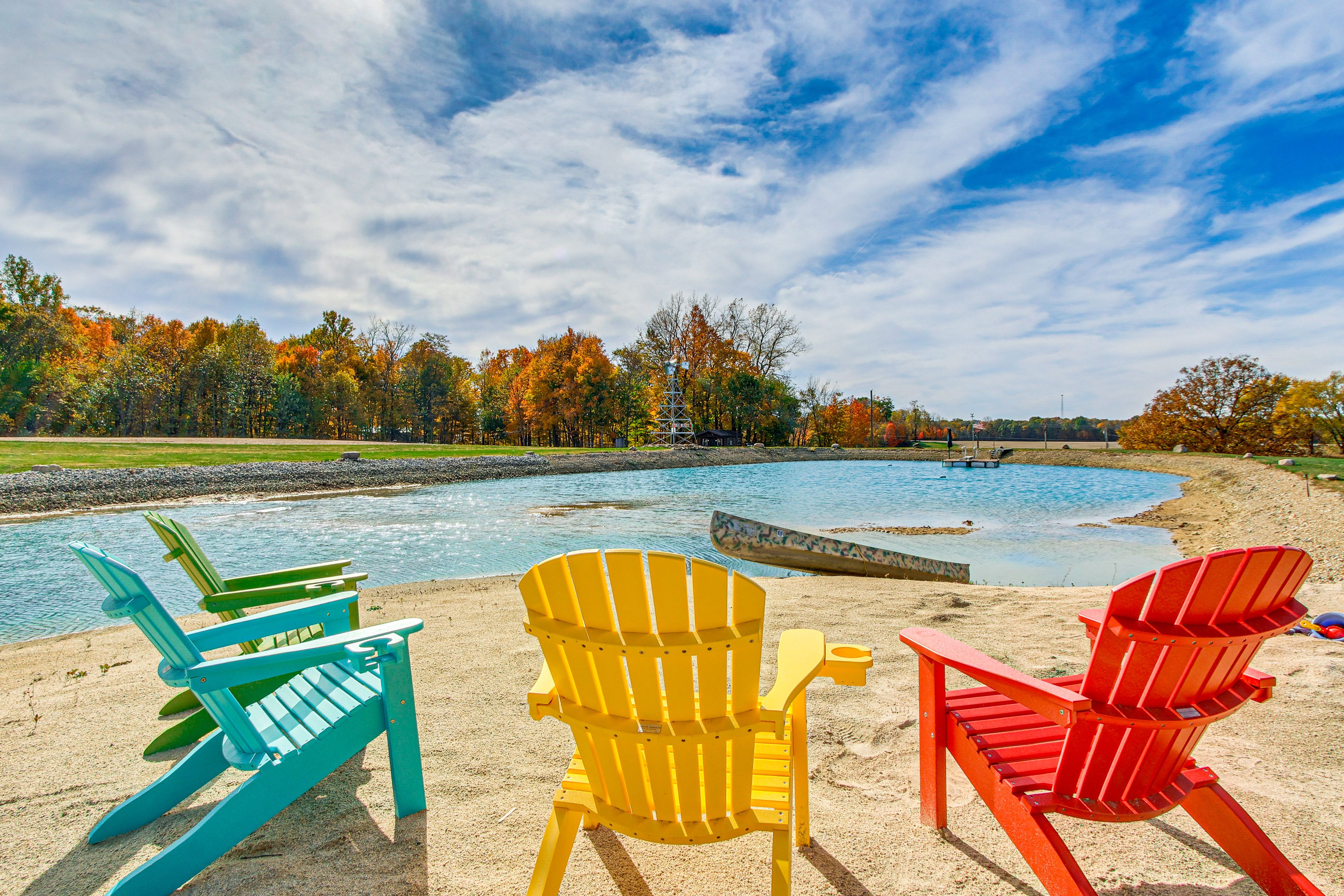 On-Site Pond | Floating Dock w/ Diving Board
