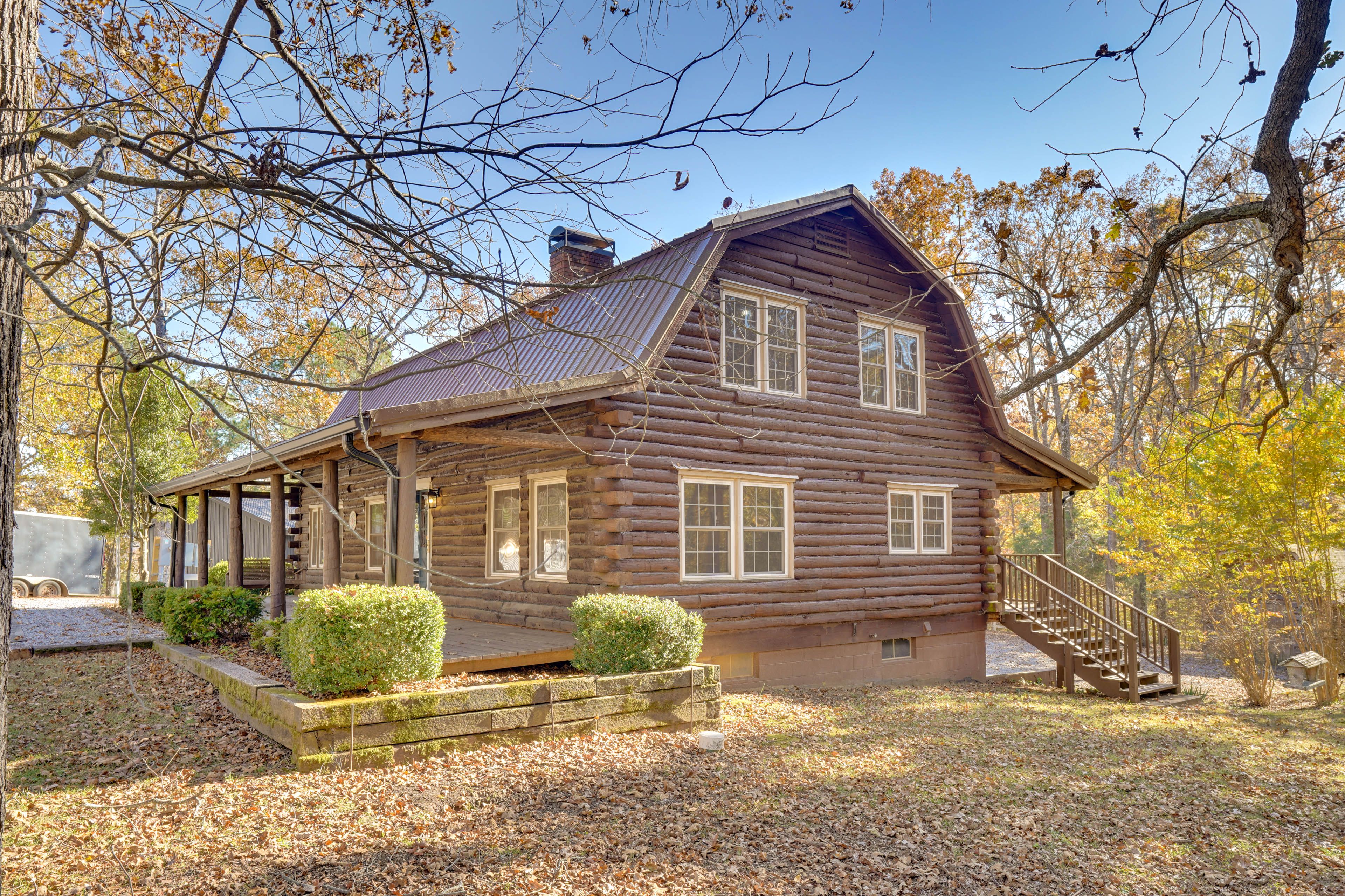 Property Exterior | 2-Story Cabin w/ Basement