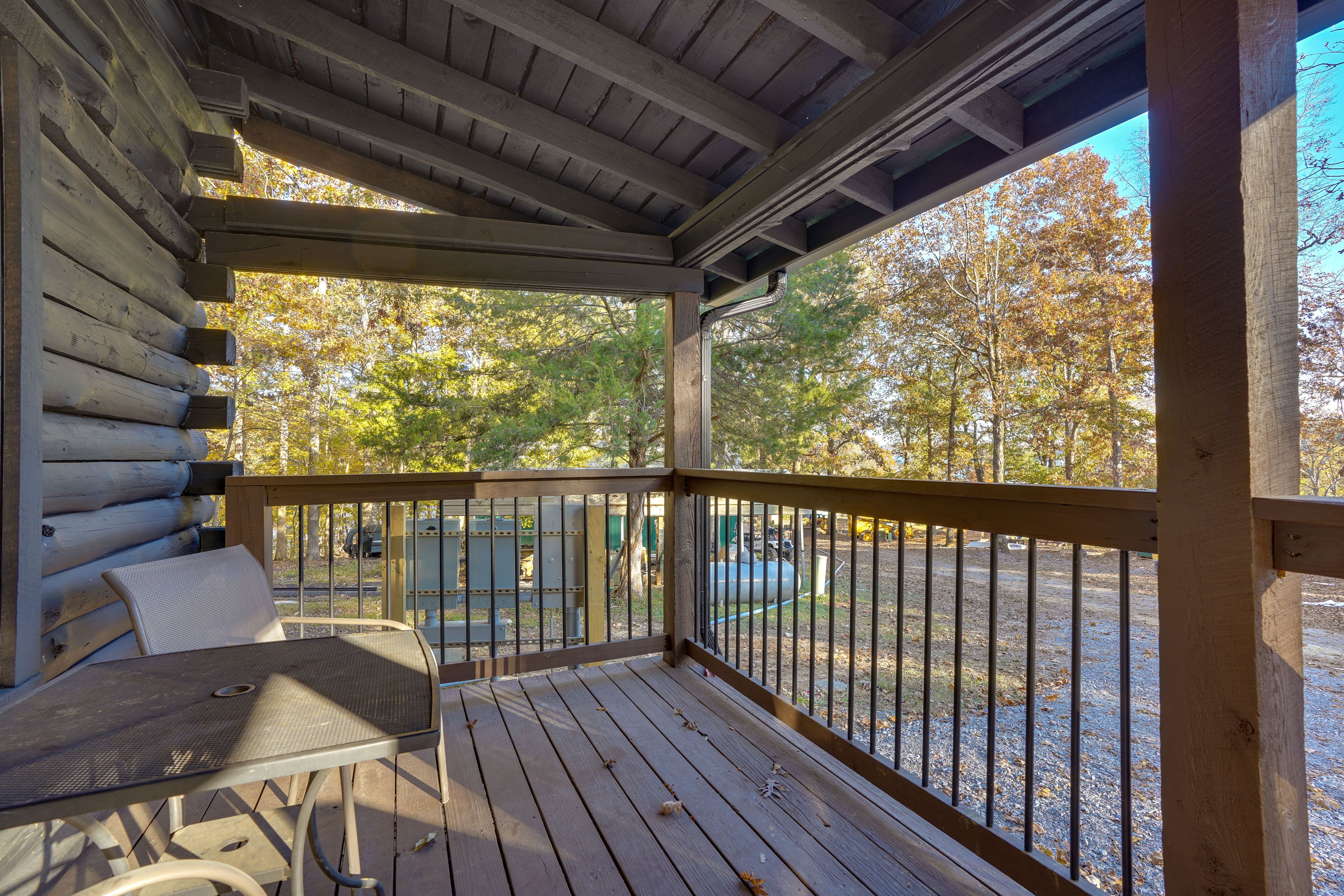Covered Deck | Partial Lake Views