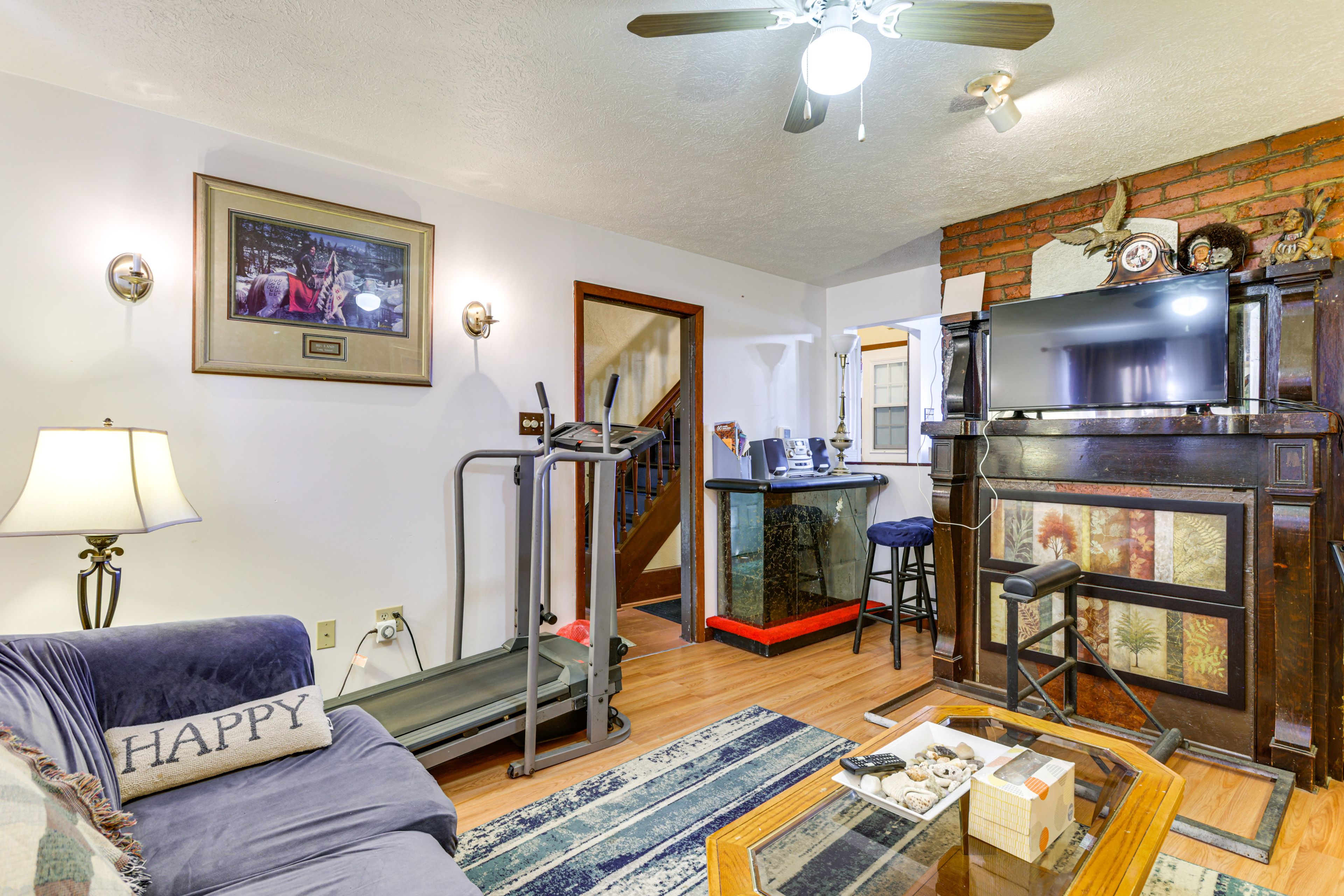 Living Room | 1st Floor | Treadmill | Smart TV