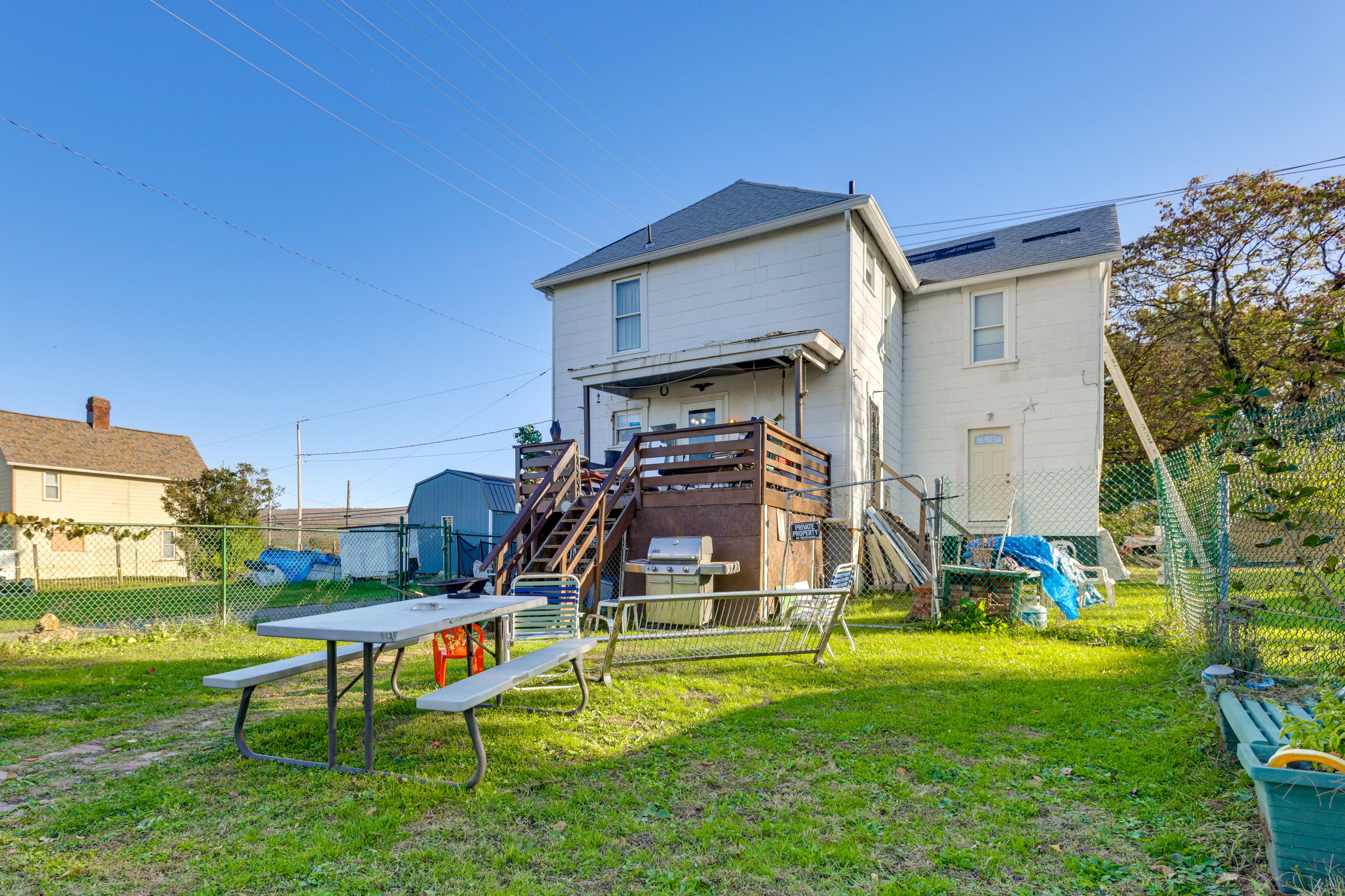 Fenced-In Yard | Gas Grill