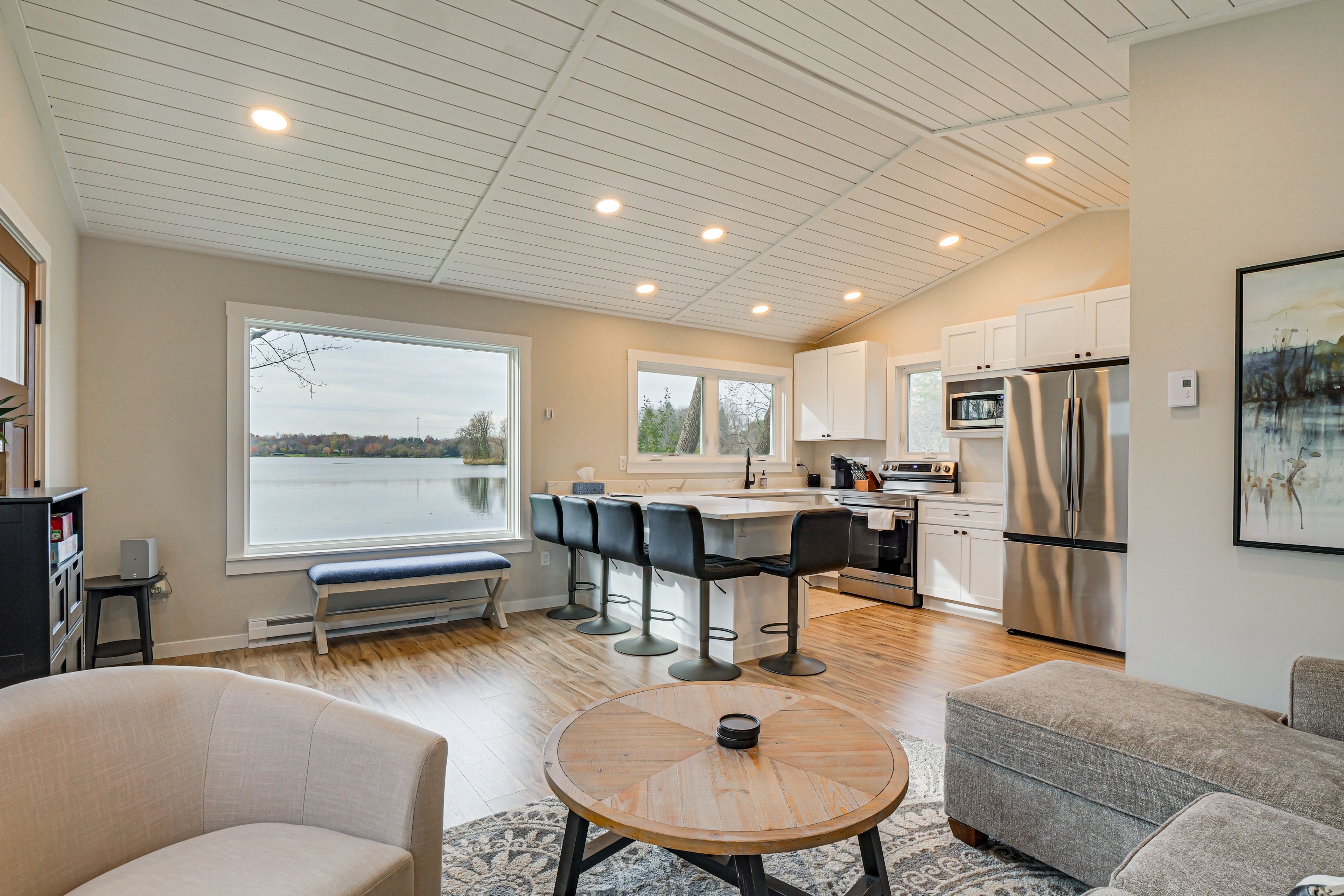 Cabin 1 | Living Room | Mini-Split A/C & Heat | Free WiFi | Queen Sleeper Sofa