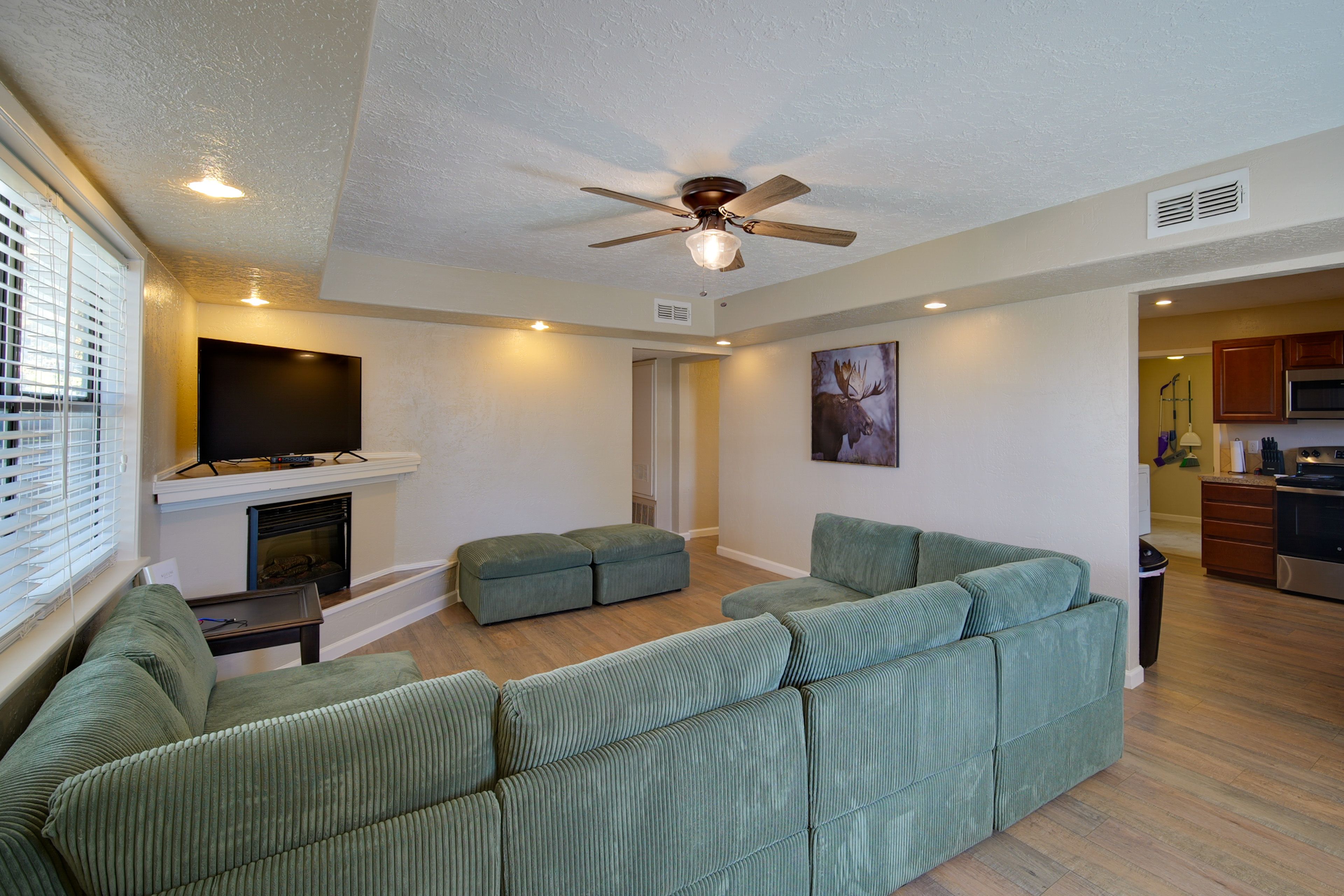 Living Room | Smart TV | Electric Fireplace