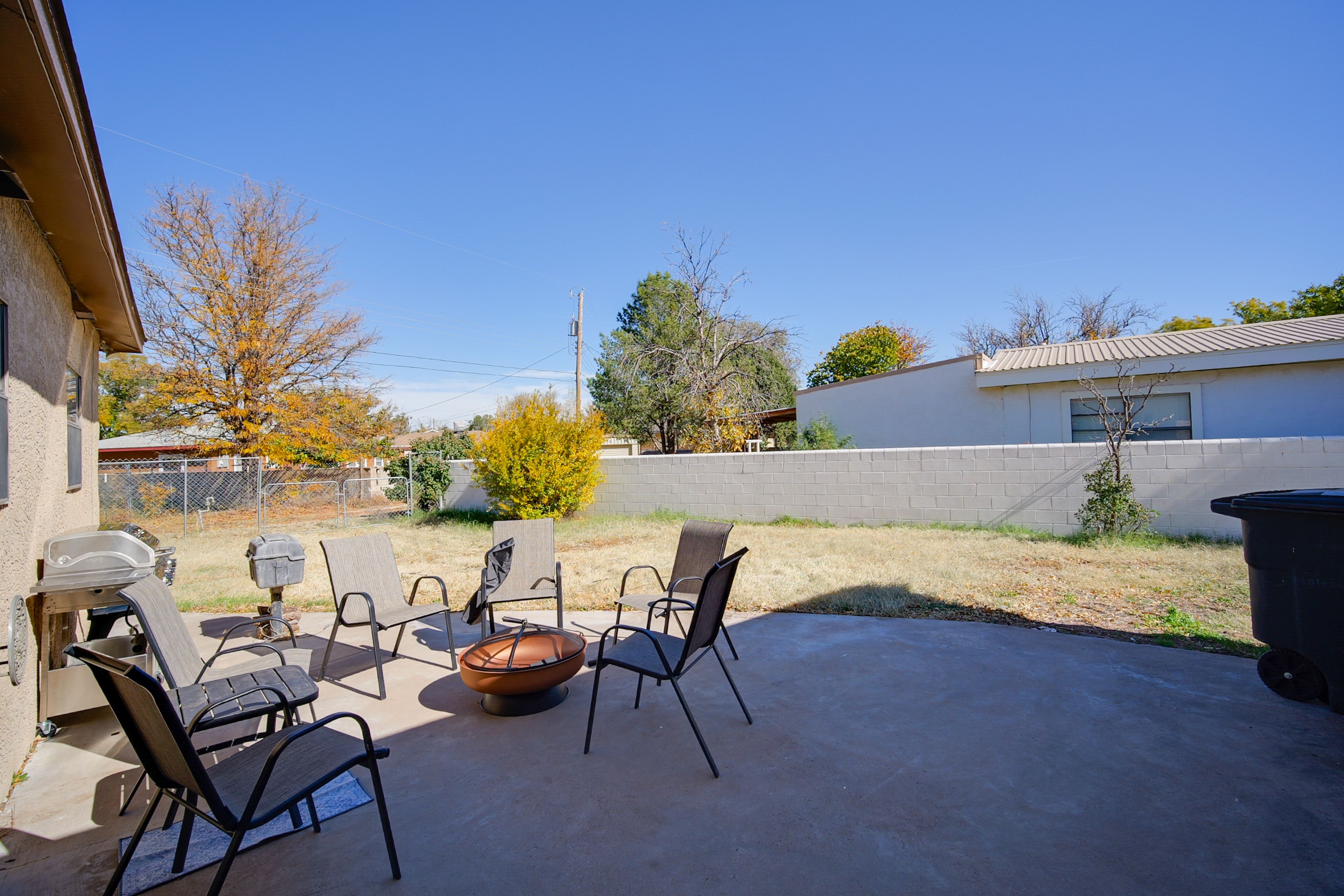 Furnished Patio | Fenced Backyard