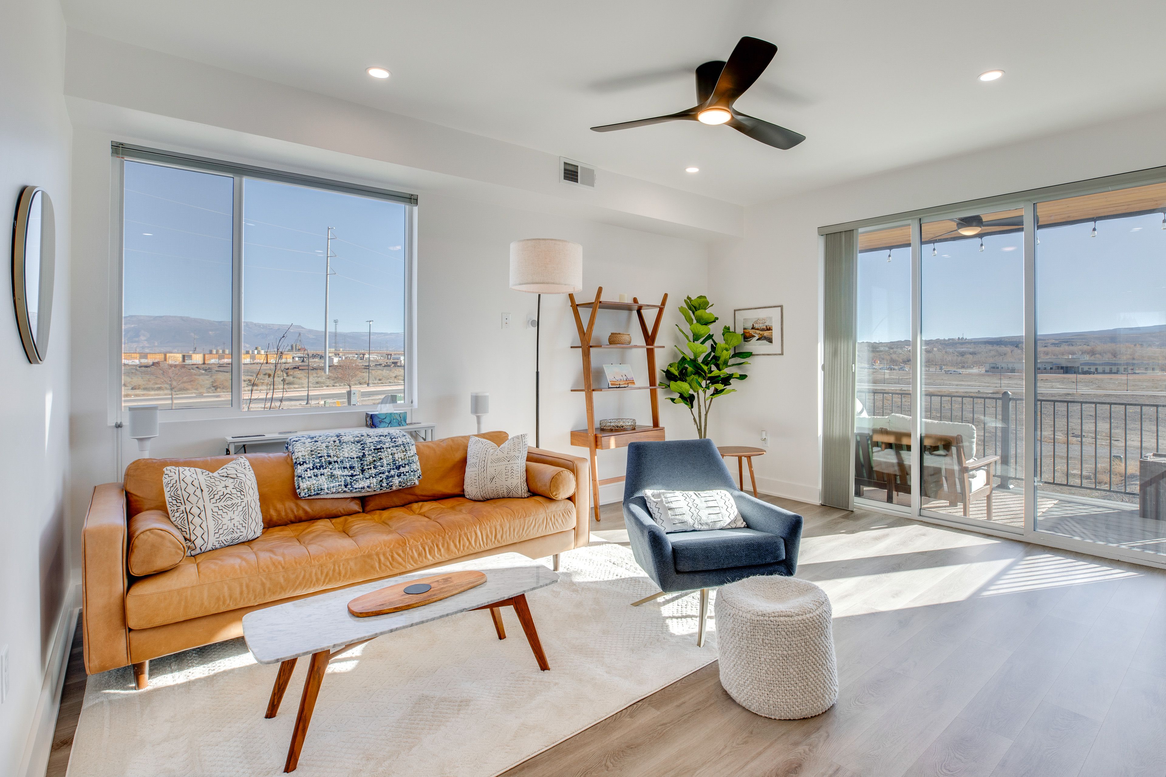 Living Room | 2nd Floor | 70" Smart TV w/ Surround Sound | Balcony Access