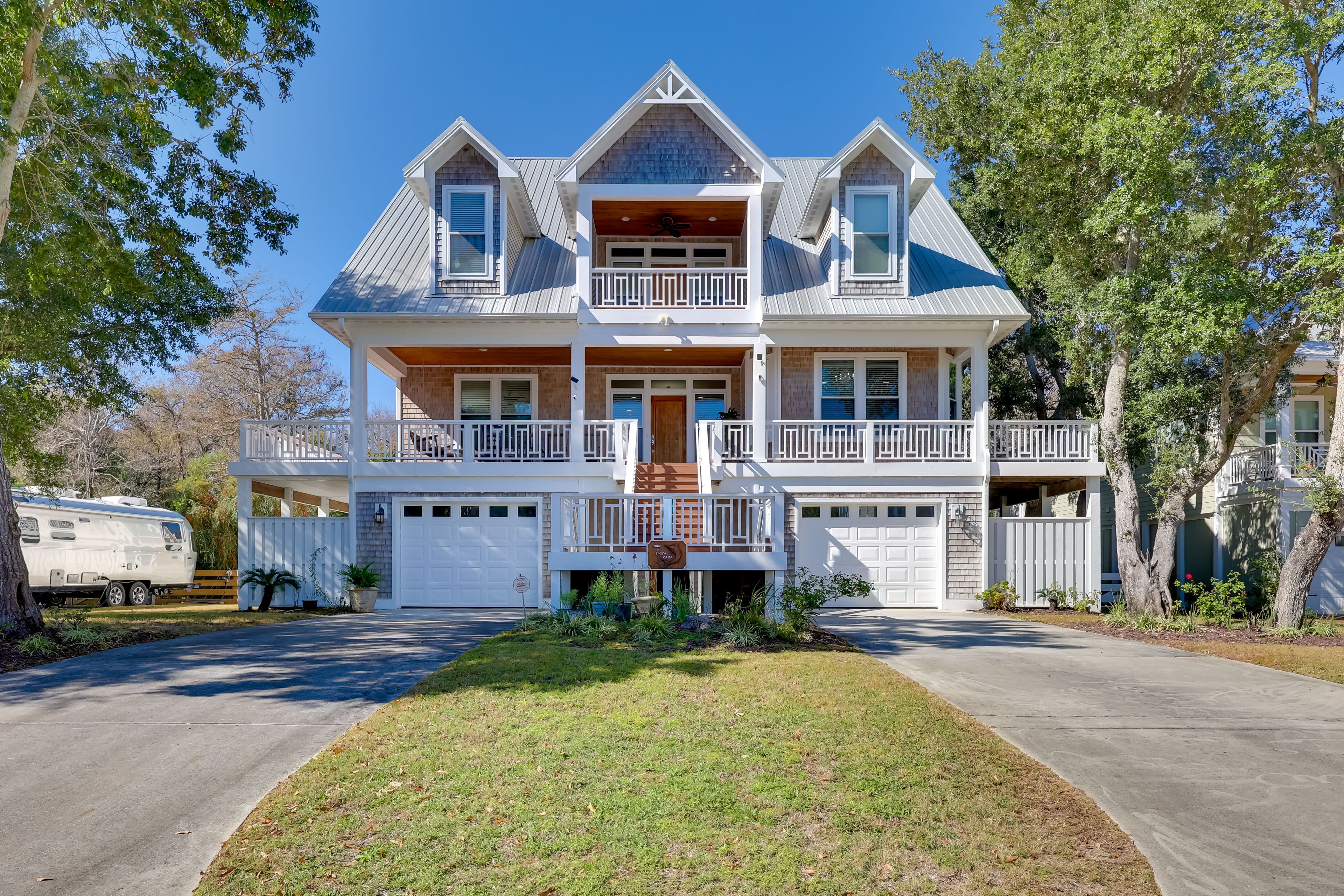 Carolina Beach Vacation Rental | 2BR | 1BA | 1,200 Sq Ft | Stairs Required