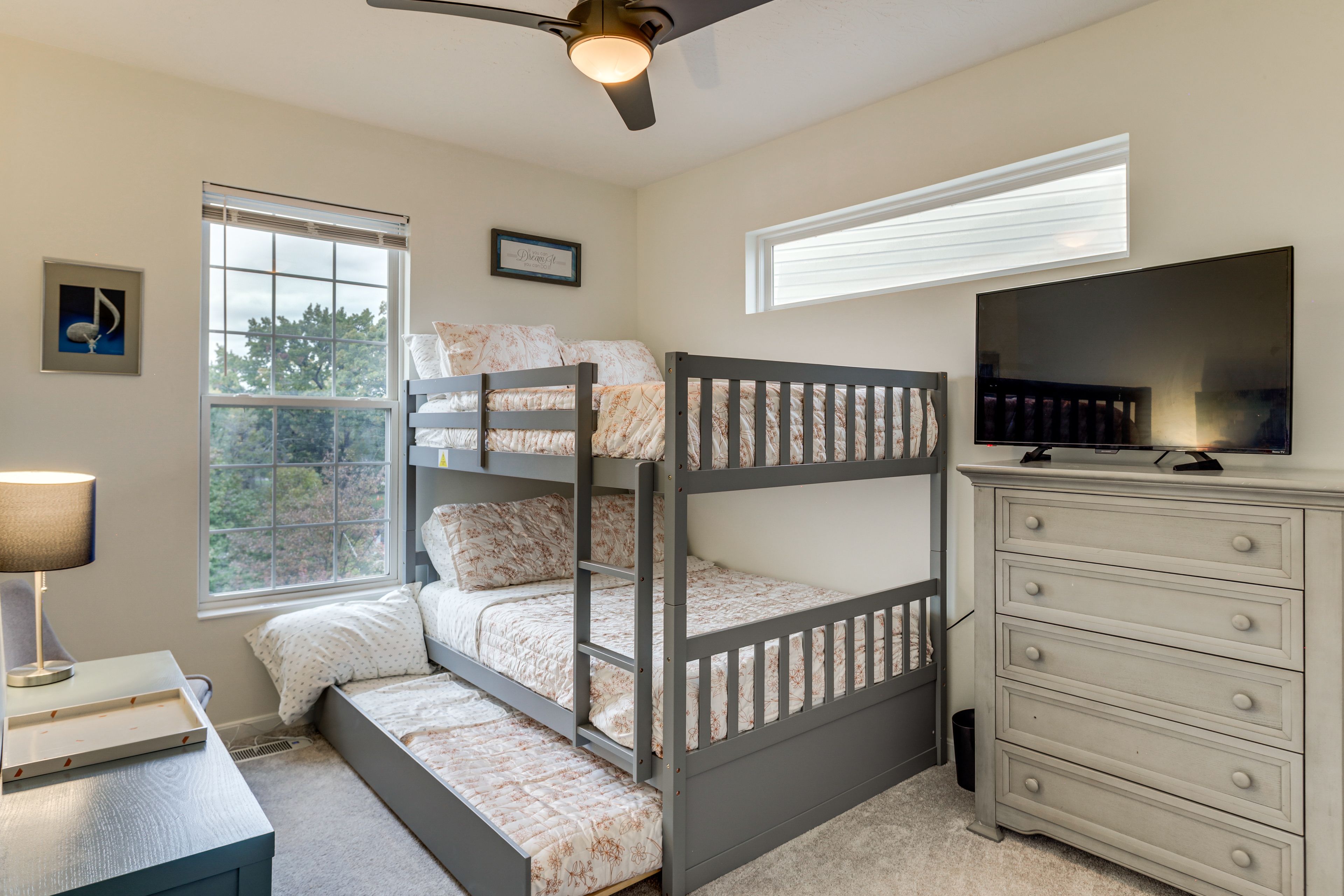 Bedroom 2 | Full Bunk Bed w/ Twin Trundle | TV | 3rd Floor