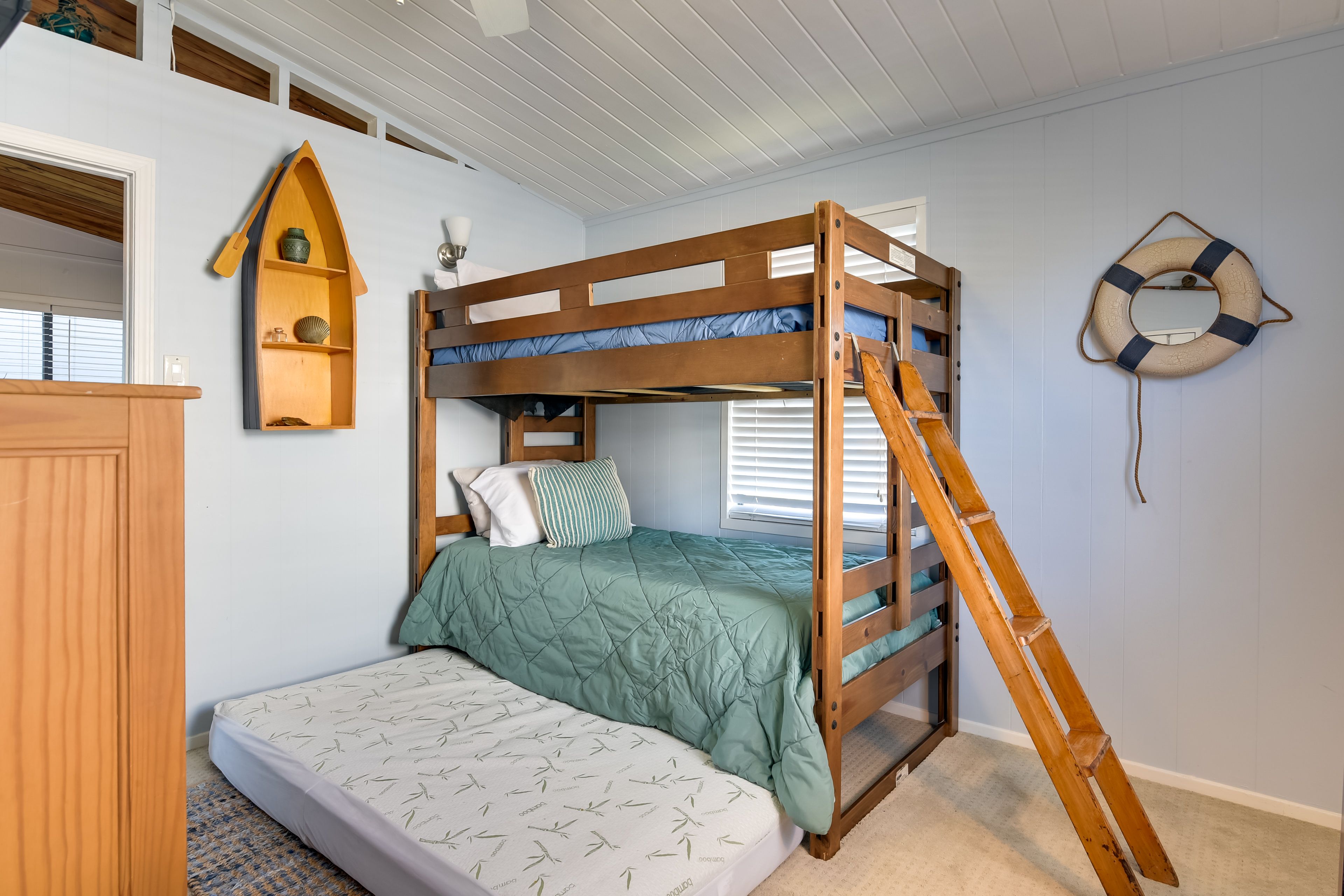 Bedroom 2 | Twin Bunk Bed | Twin Floor Mattress | Flat-Screen TV