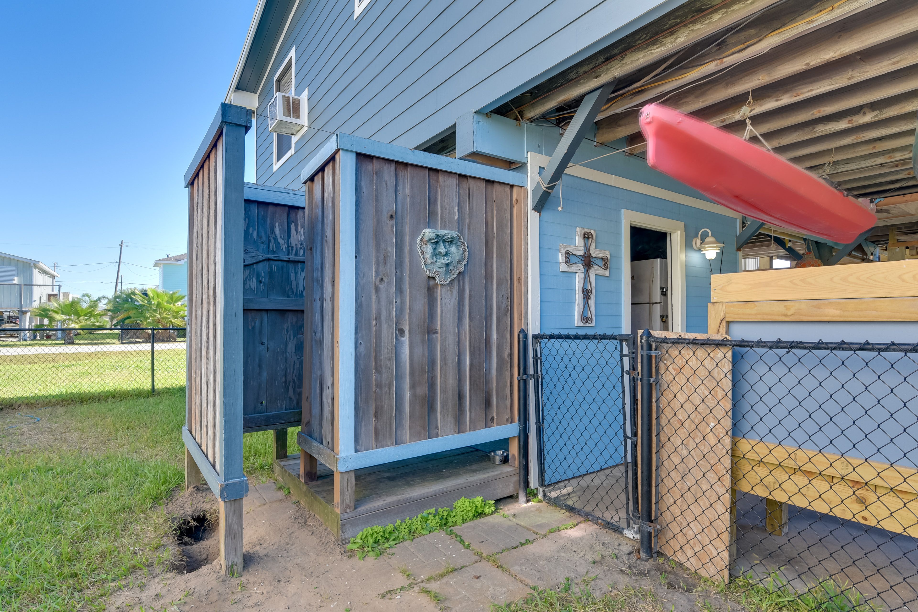 Shared Outdoor Shower