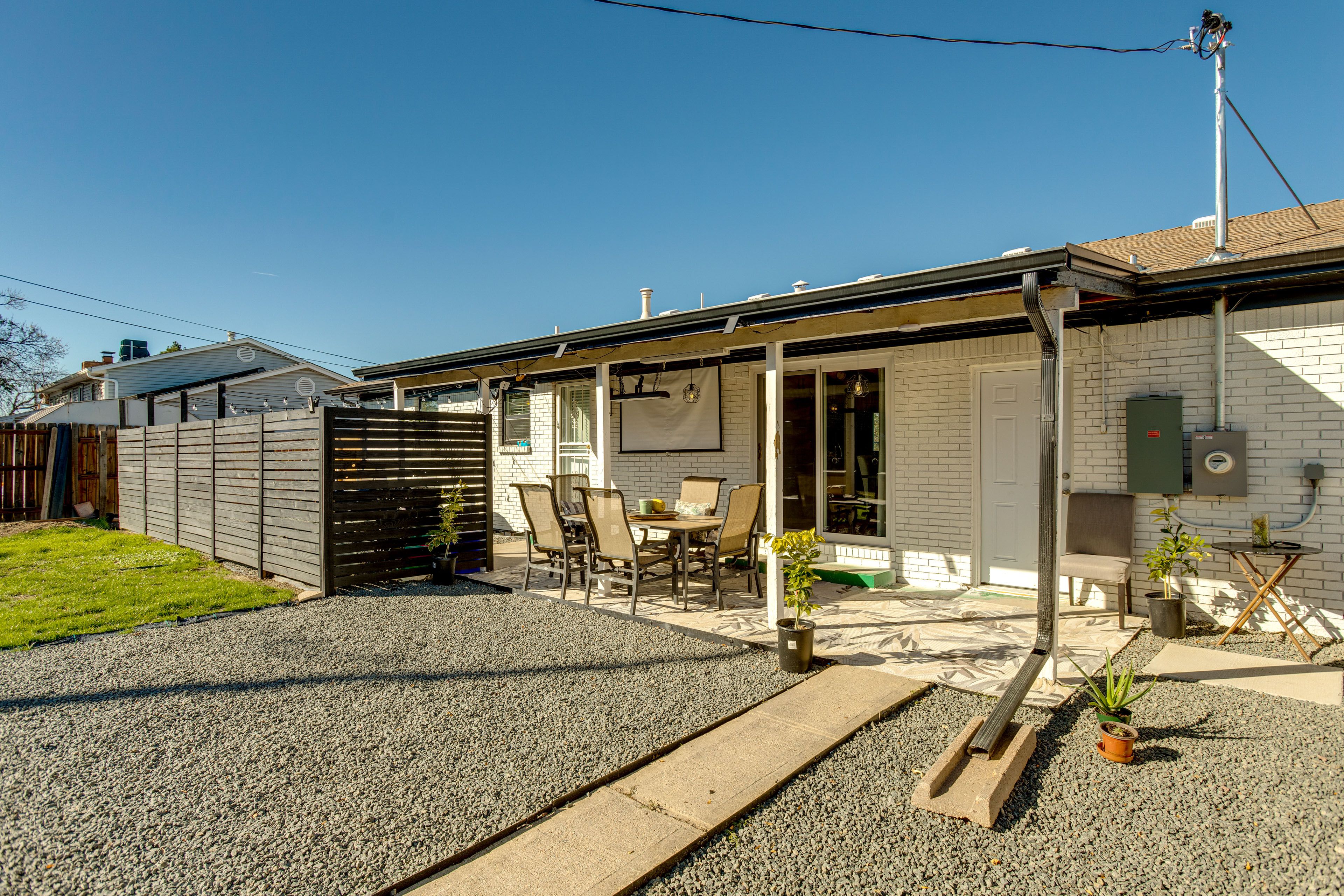 Private Backyard Area | Furnished Patio