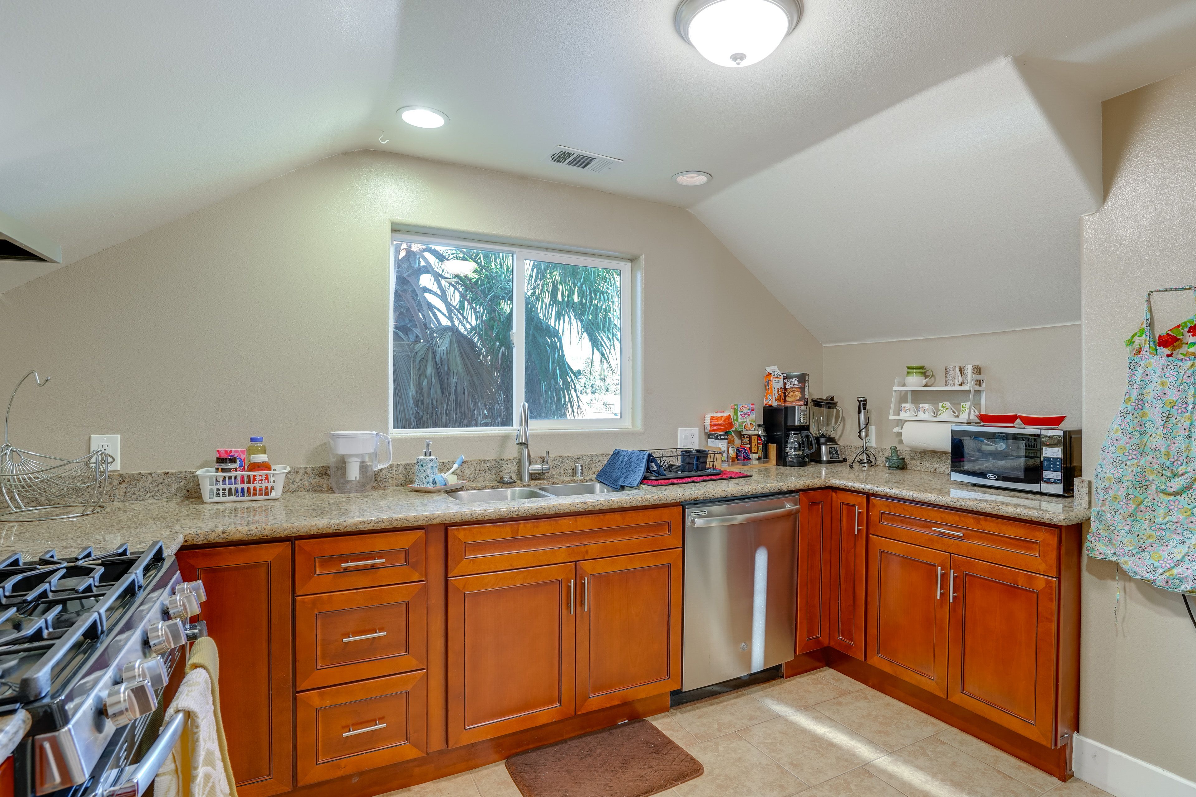 Kitchen | Drip Coffee Maker | Microwave | Access via Bedroom