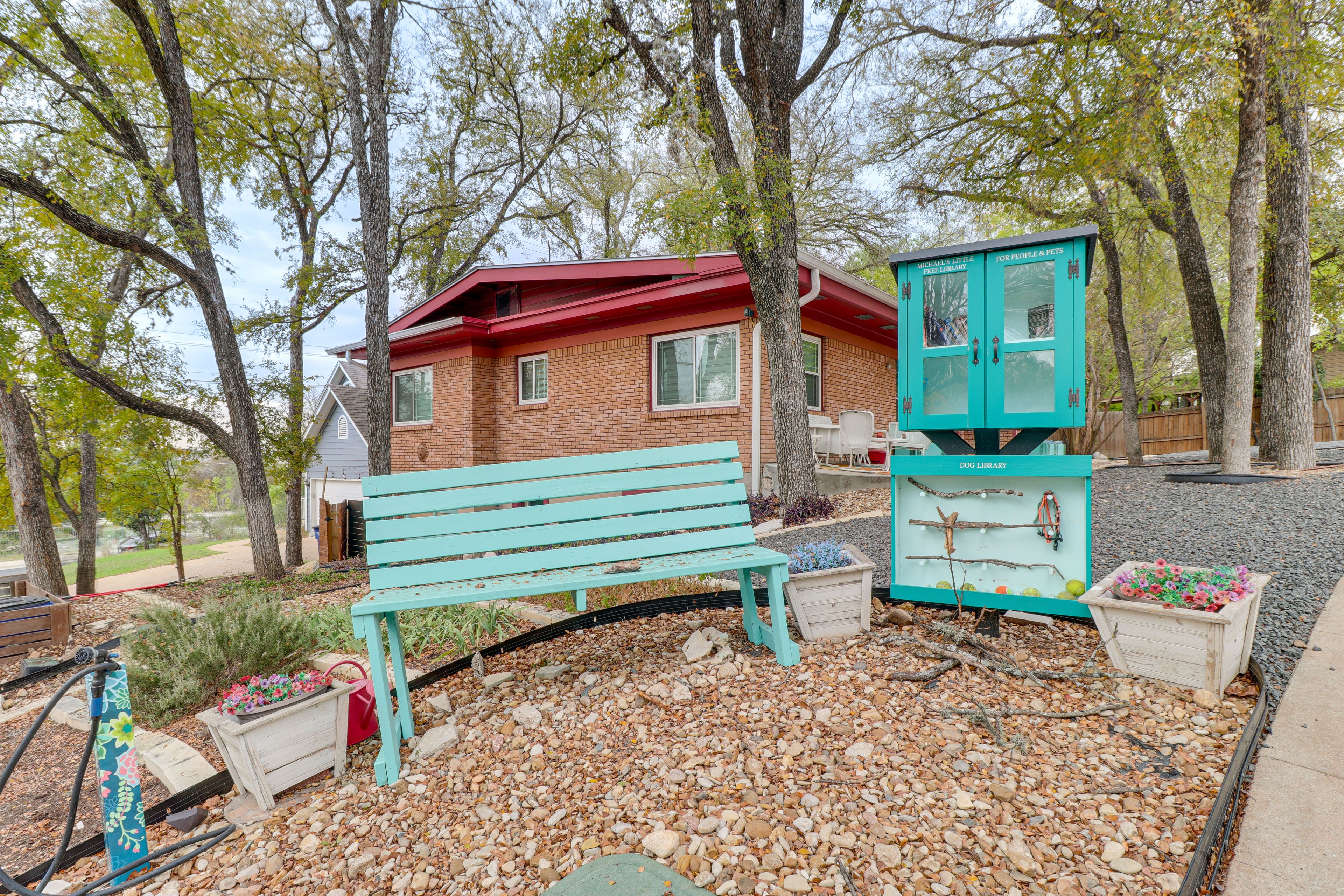 Little Free Library & Dog Watering Station