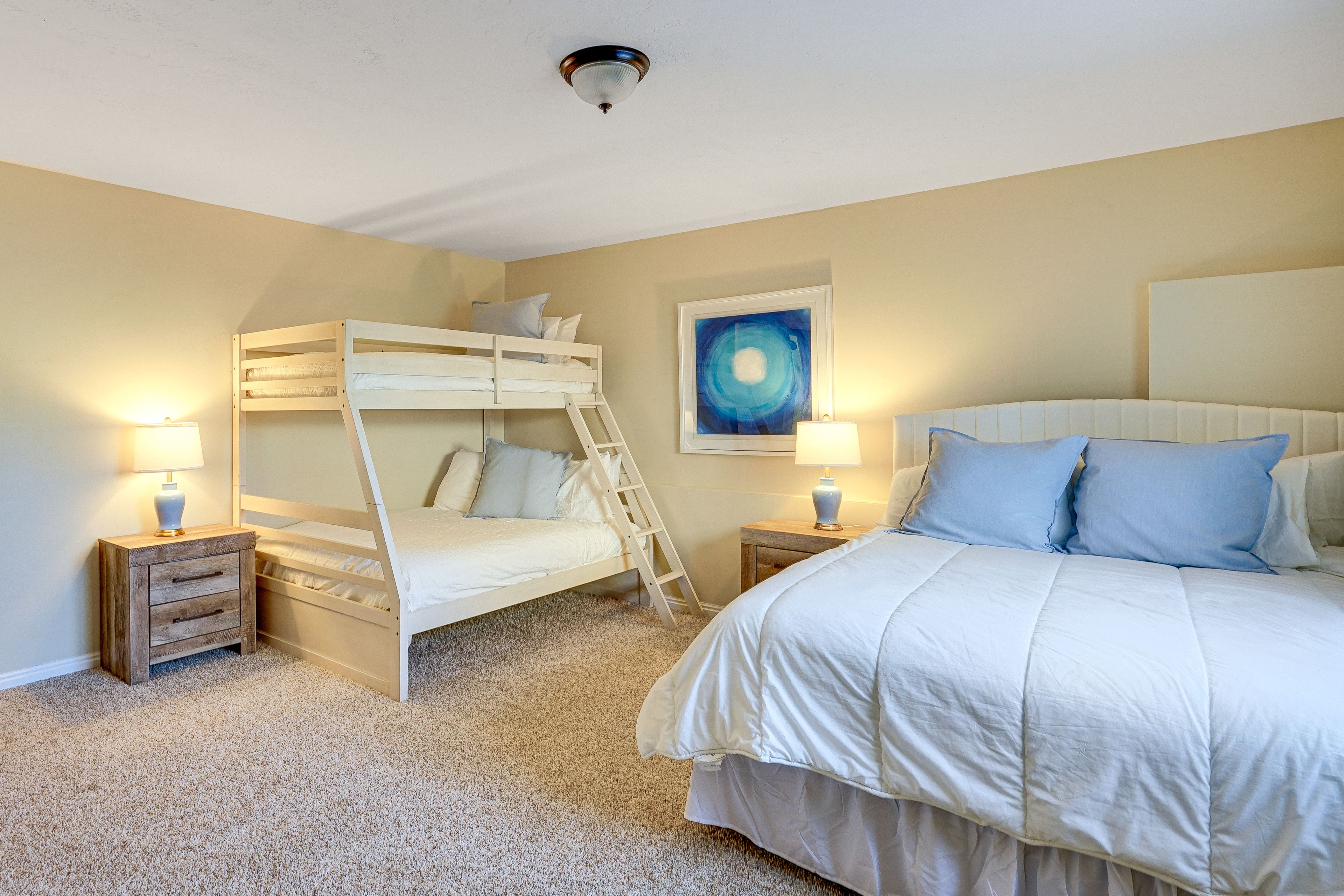 Bedroom 6 | Lower Level | Queen Bed | Twin/Full Bunk Bed | Smart TV