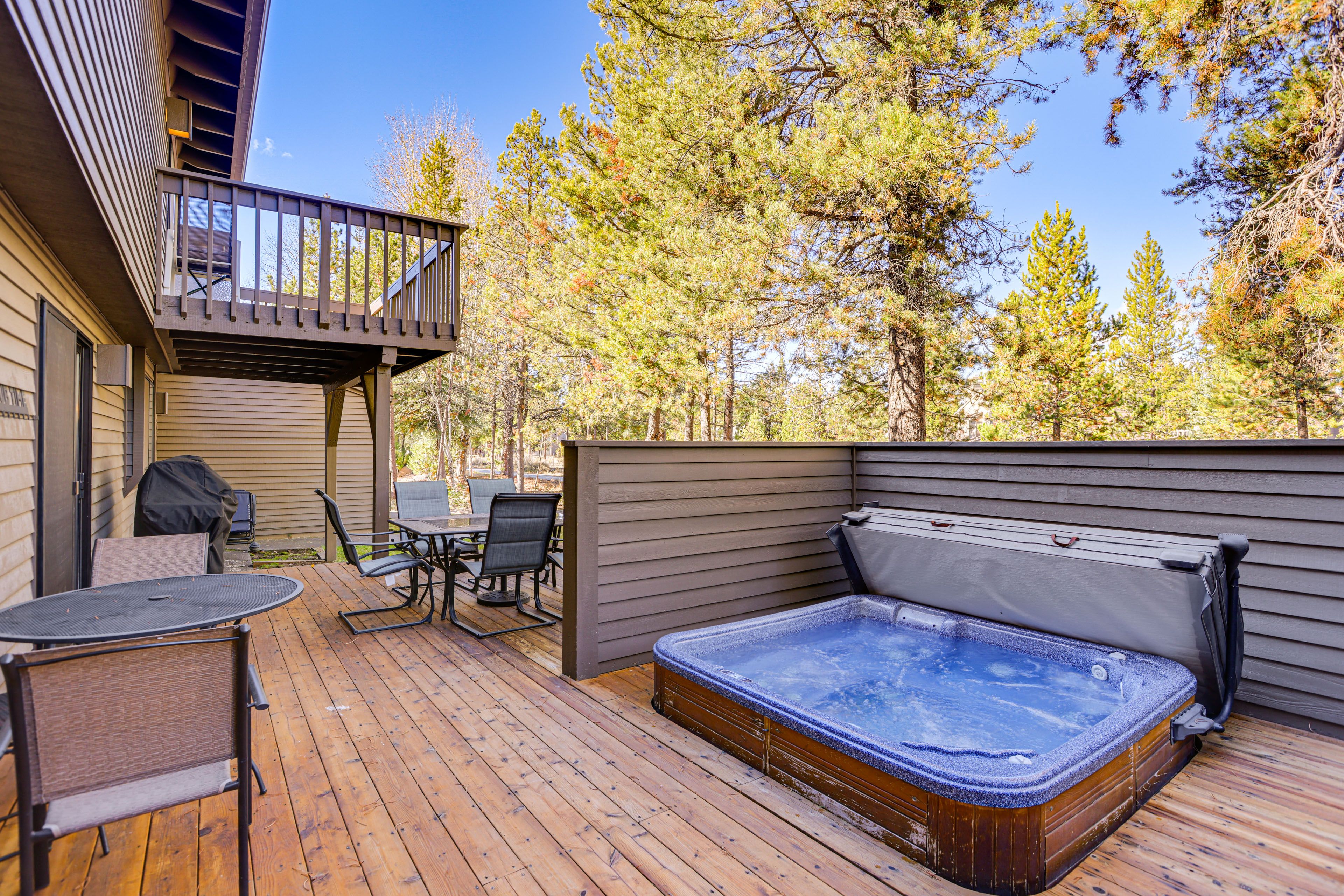 Deck | Private Hot Tub | Dining Areas | Gas Grill