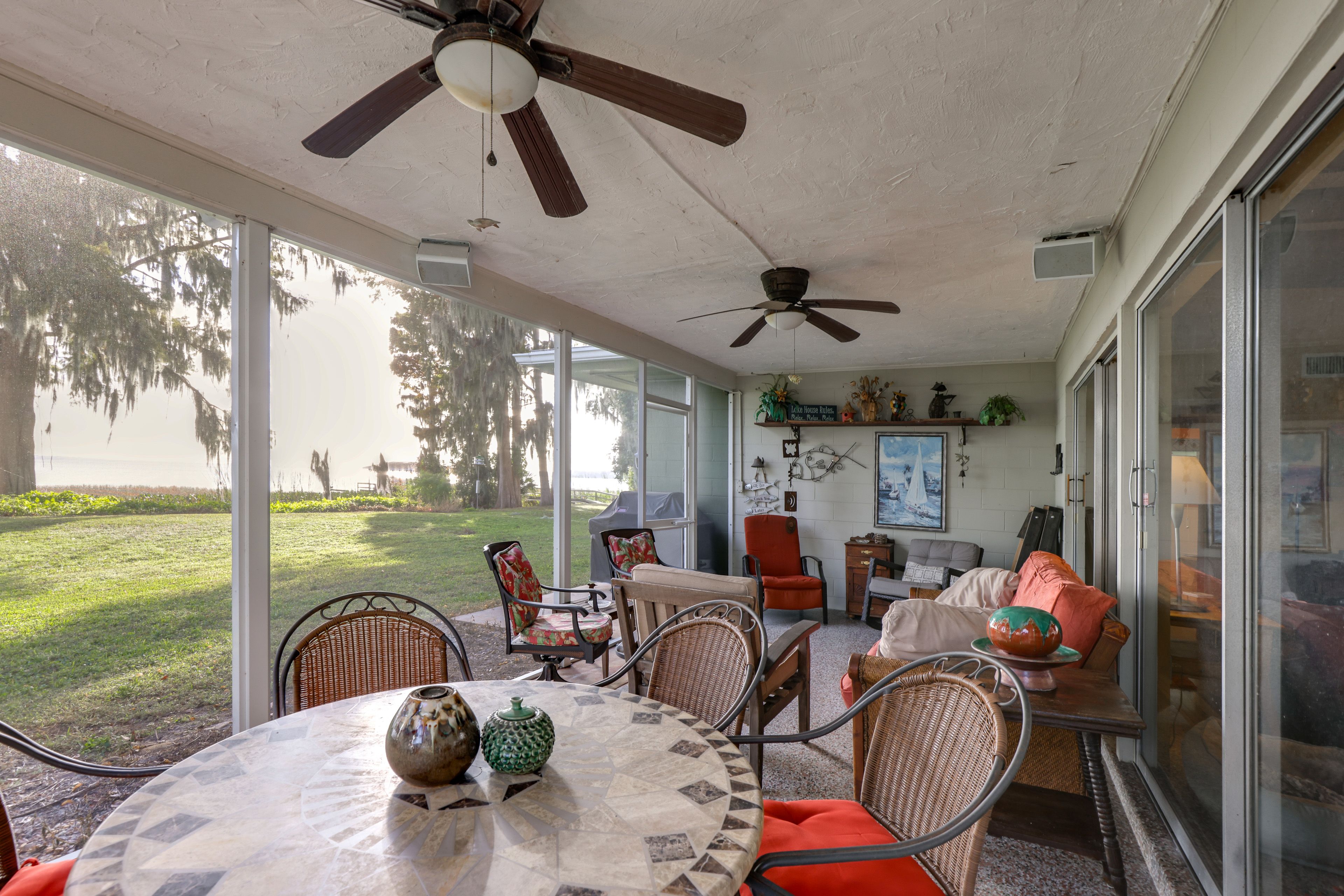 Screened Porch | Lake Views
