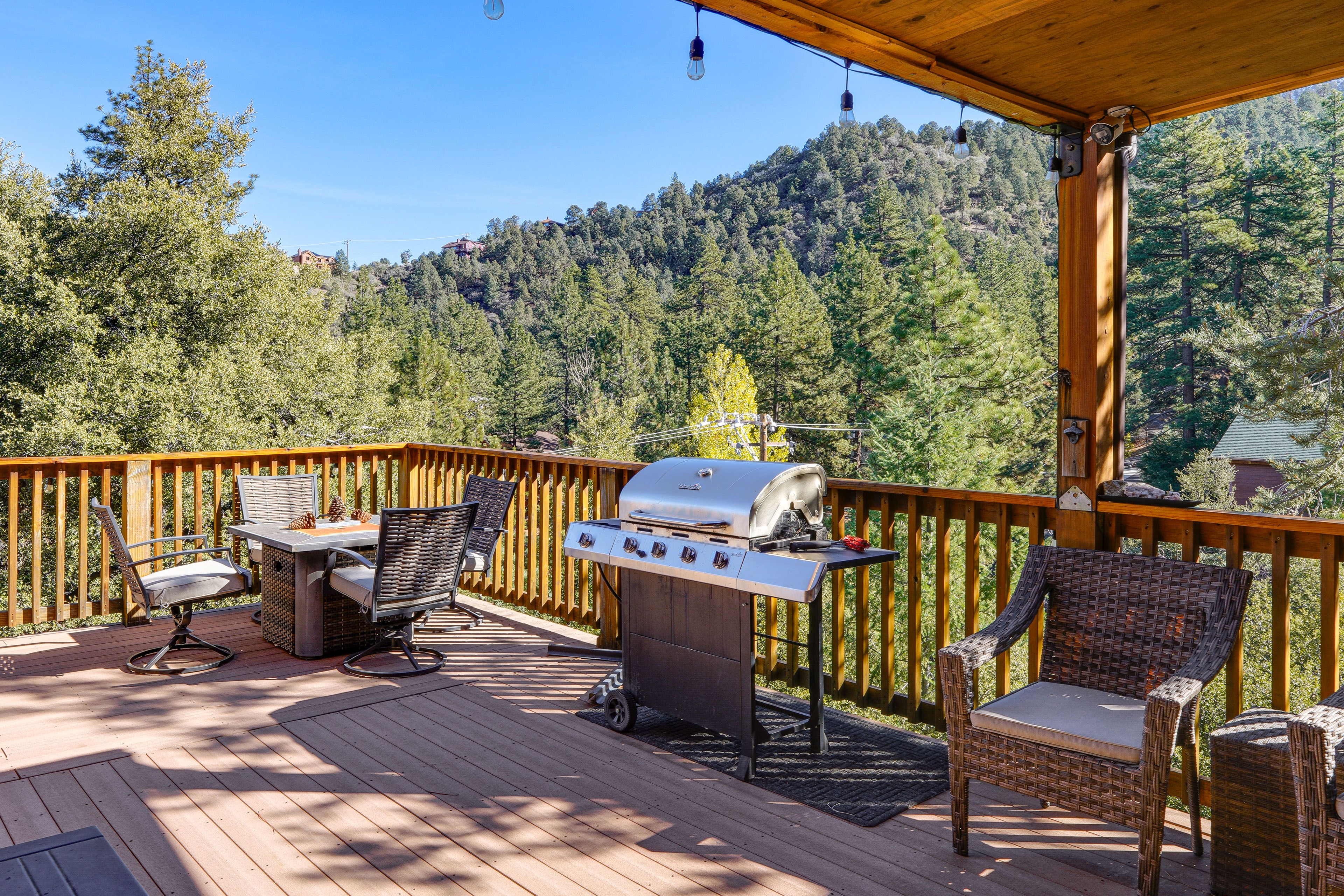 Deck | Gas Grill | Mountain Views